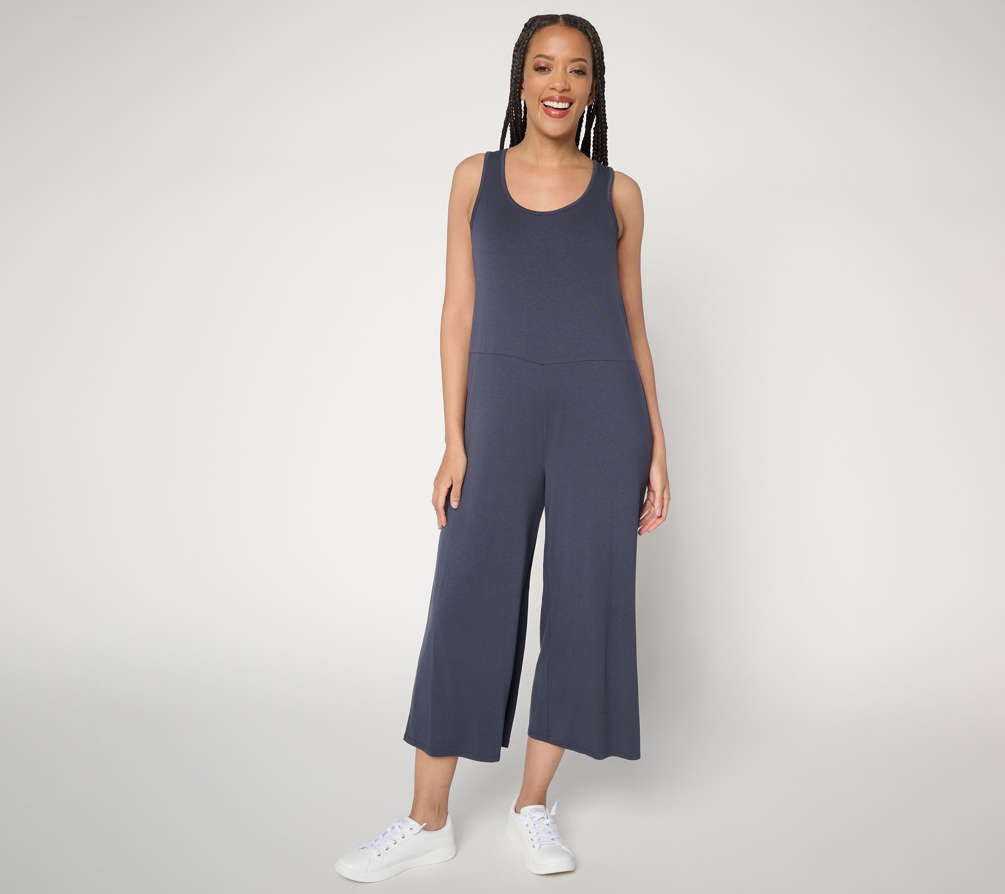 Anybody Petite Soothing Knit Jersey Jumpsuit with Support System
