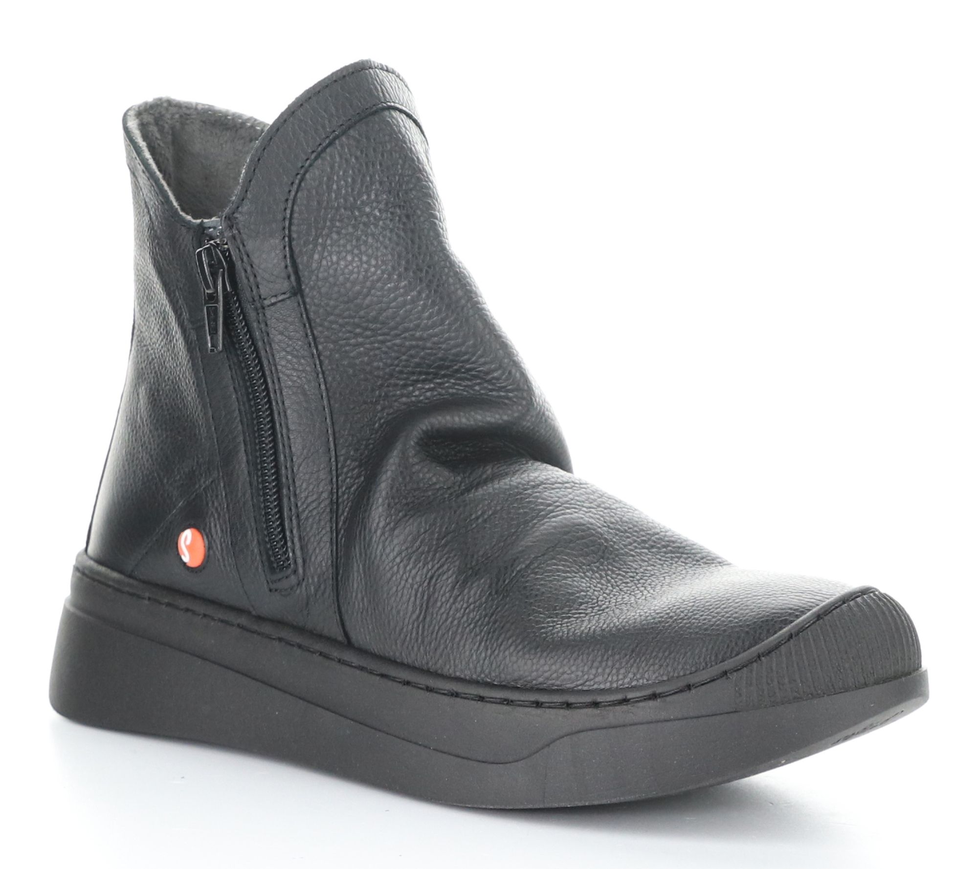 Softino'S Smooth Leather Side Zip  Boot  - Abil807Sof