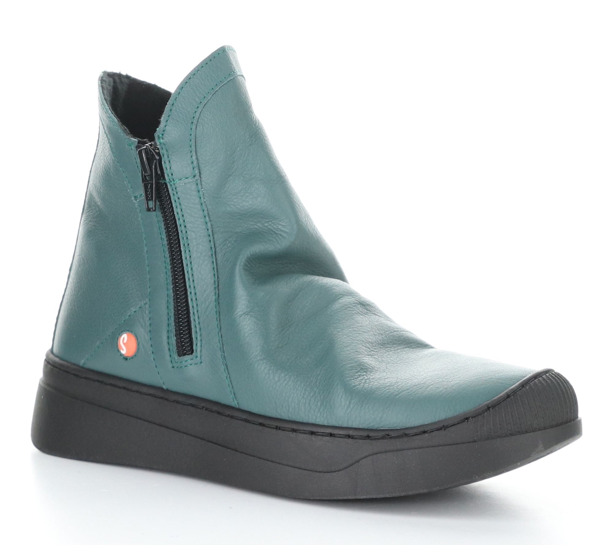 Softino'S Smooth Leather Side Zip  Boot  - Abil807Sof