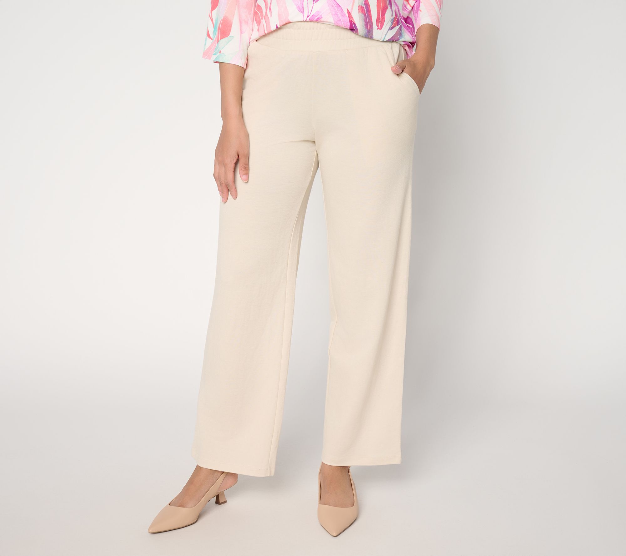 Belle by Kim Gravel Regular Cabana Knit Yacht Club Solid Pant