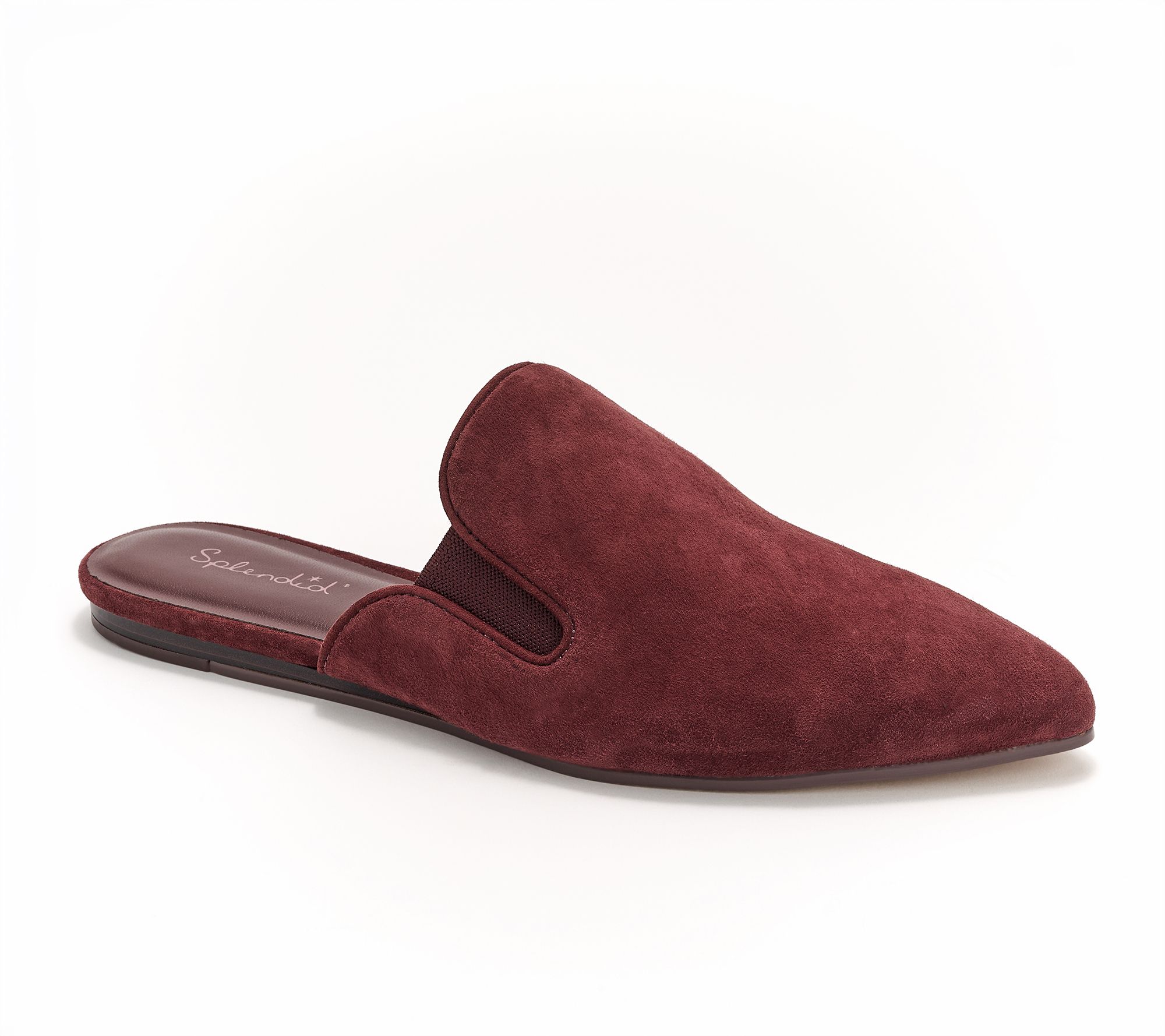 Splendid Suede Closed Toe Mules - Liza