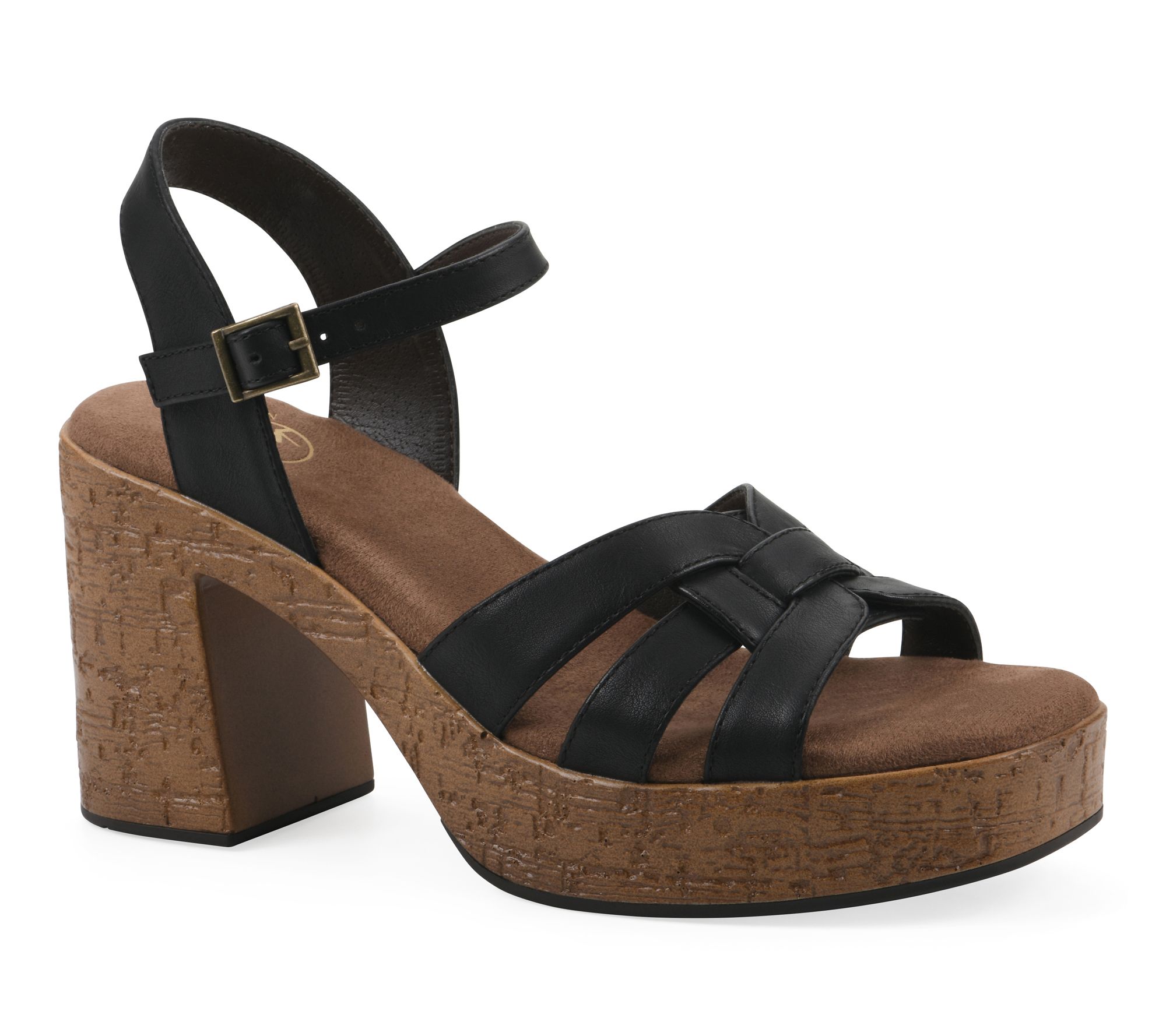 White Mountain Adjustable Heeled Sandals - Barista