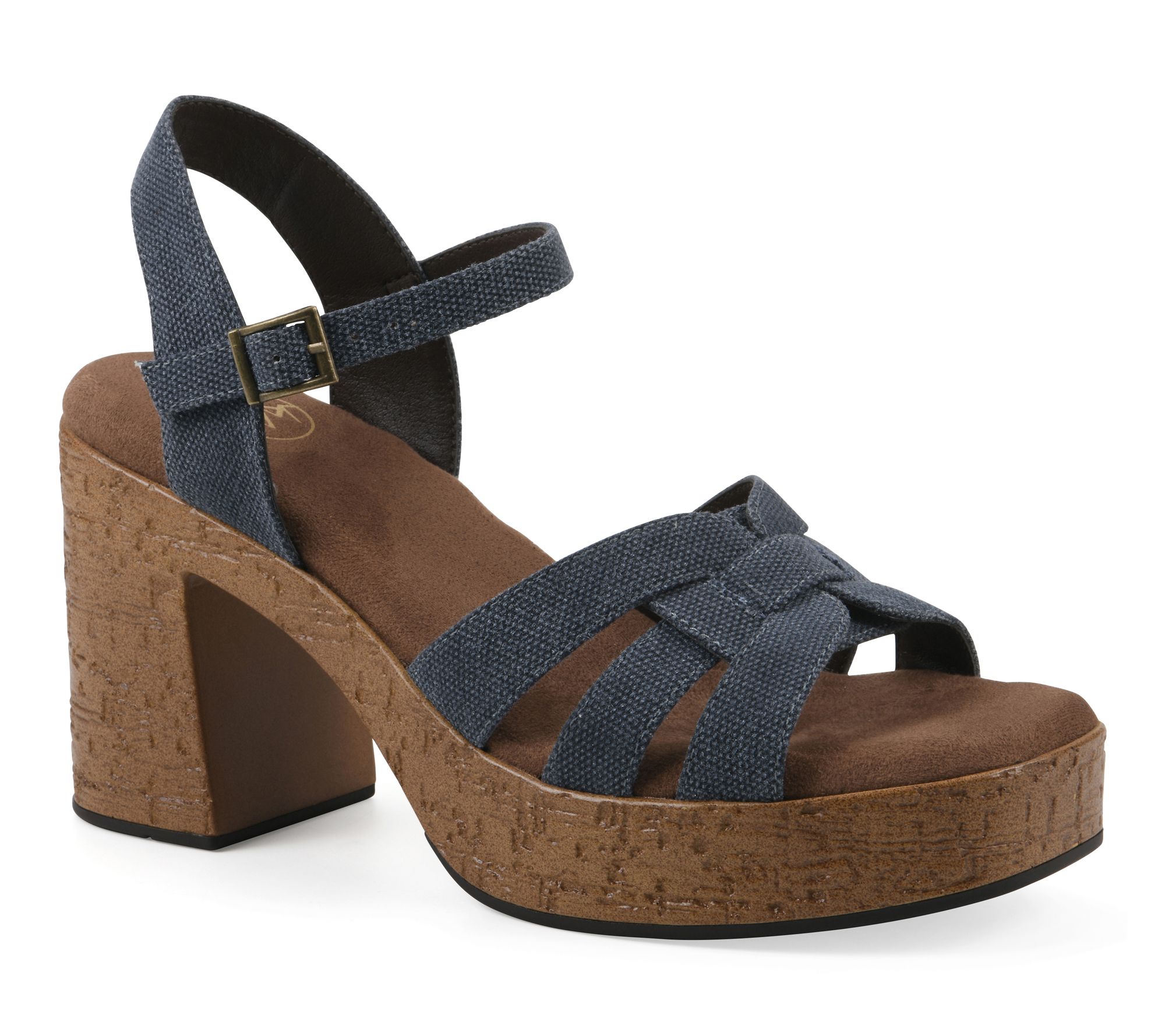 White Mountain Adjustable Heeled Sandals - Barista