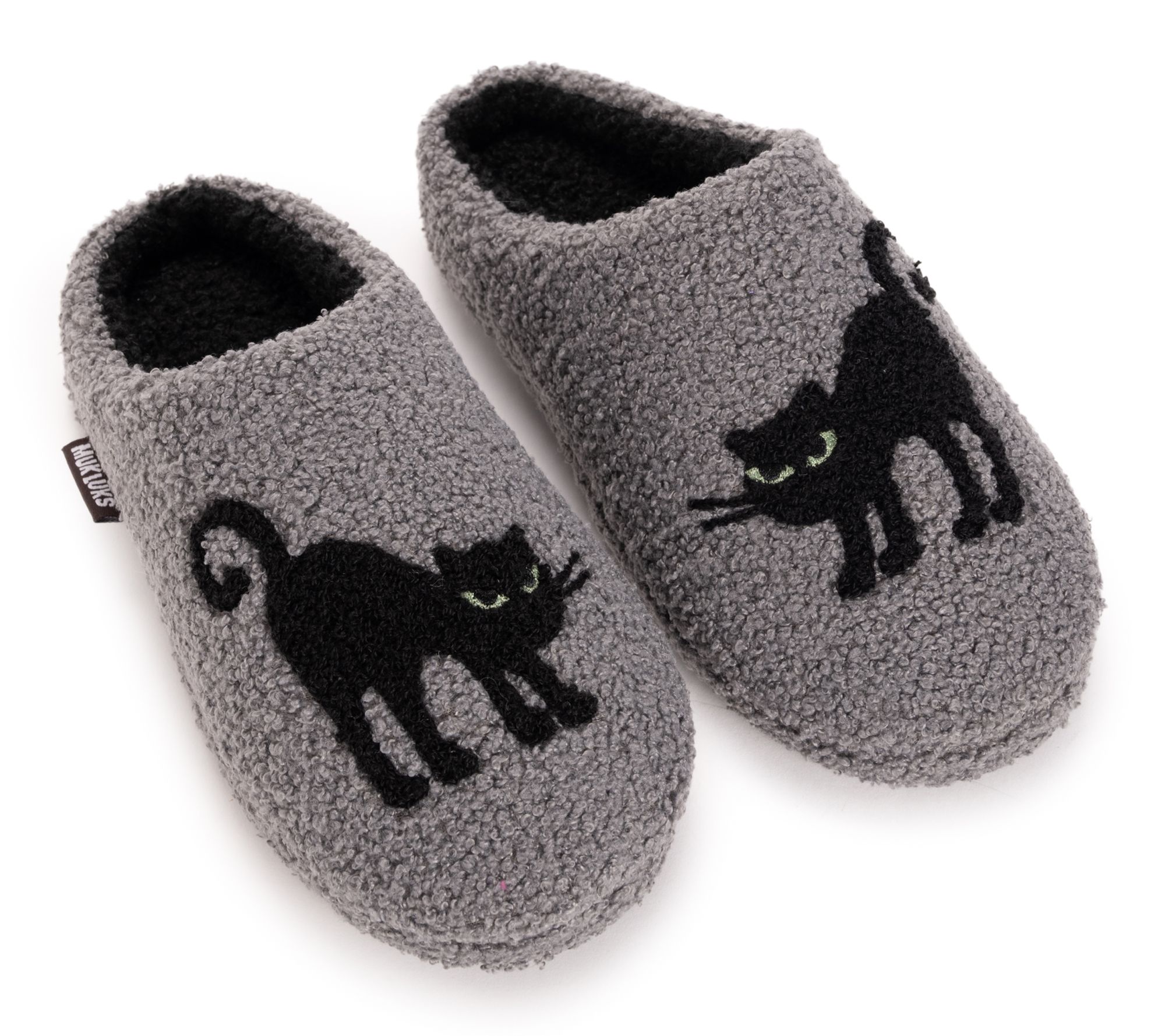  MUK LUKS Women's Halloween Punch Needle BubbleSole Slipper