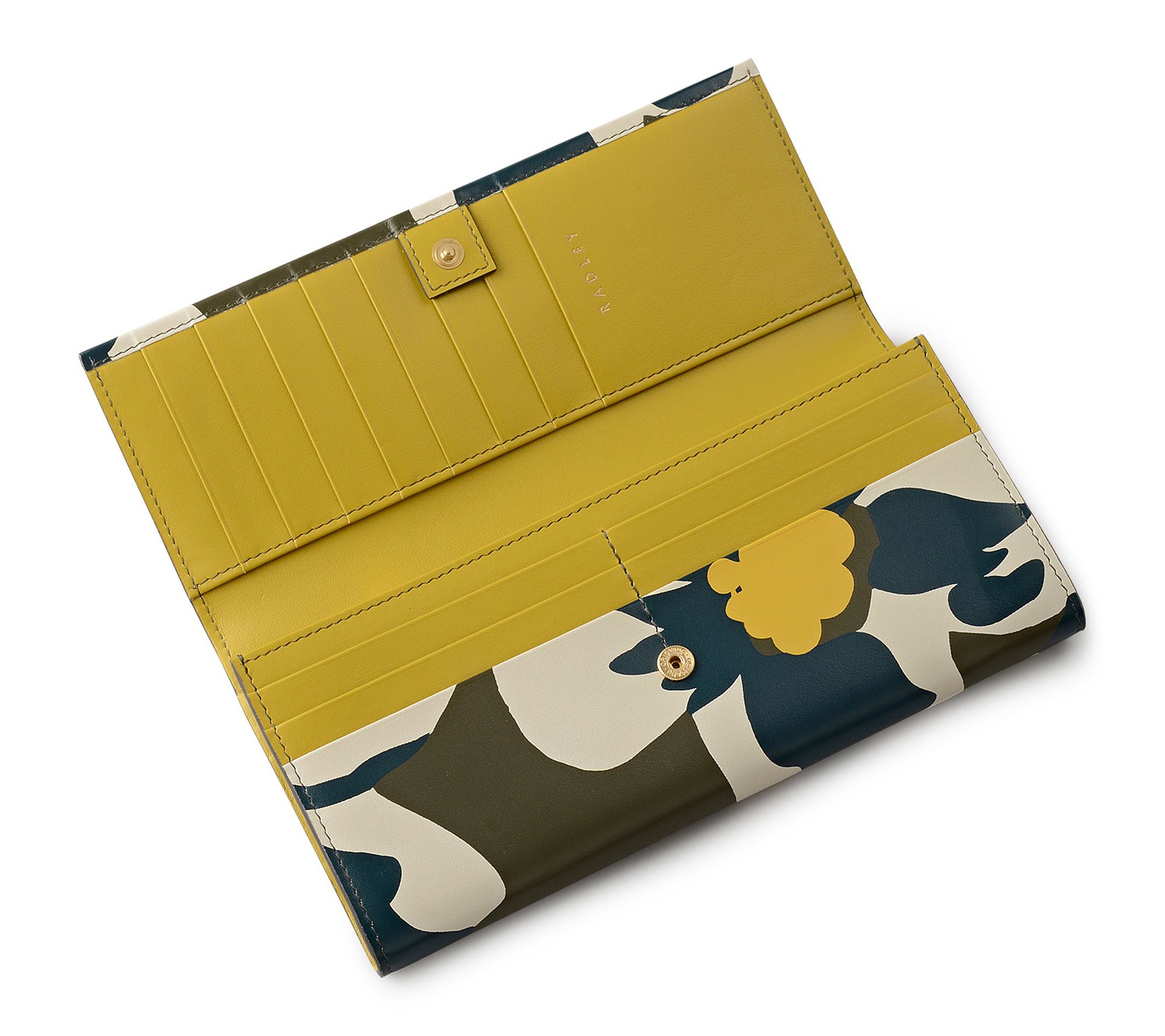 RADLEY Perfect Poppies Large Flapover Leather Wallet - QVC.com