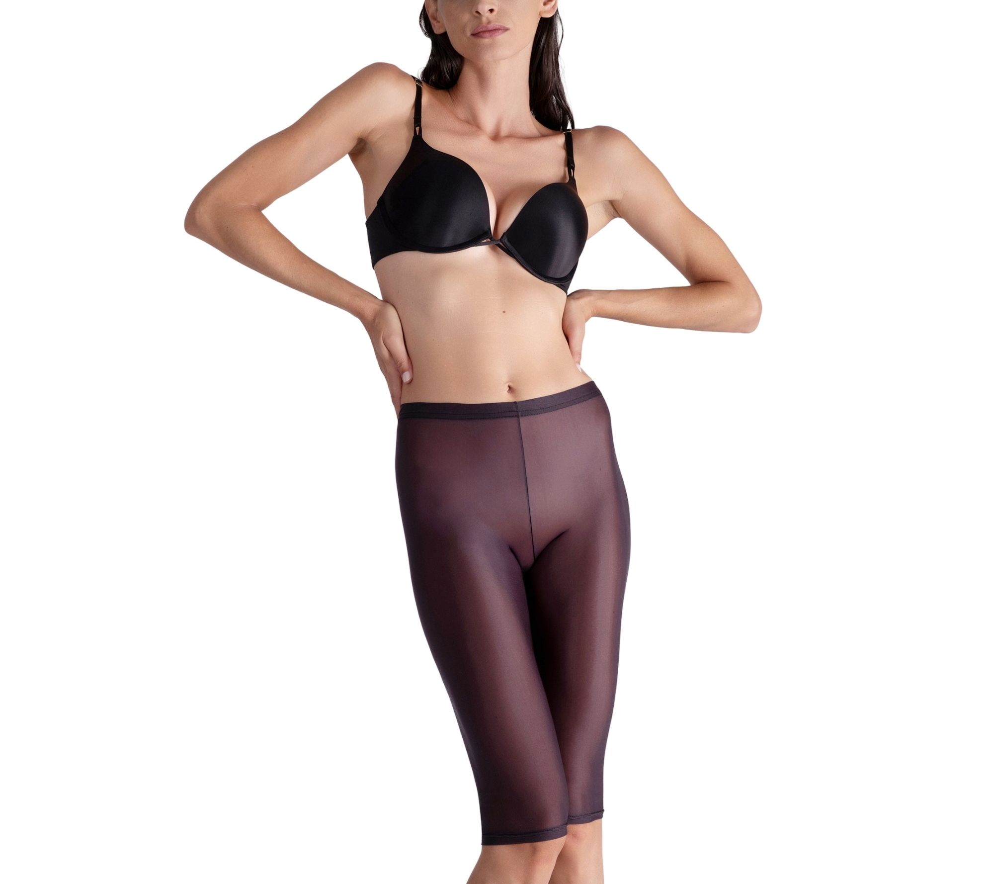 LECHERY Lustrous Sheer Capri Pantyhose