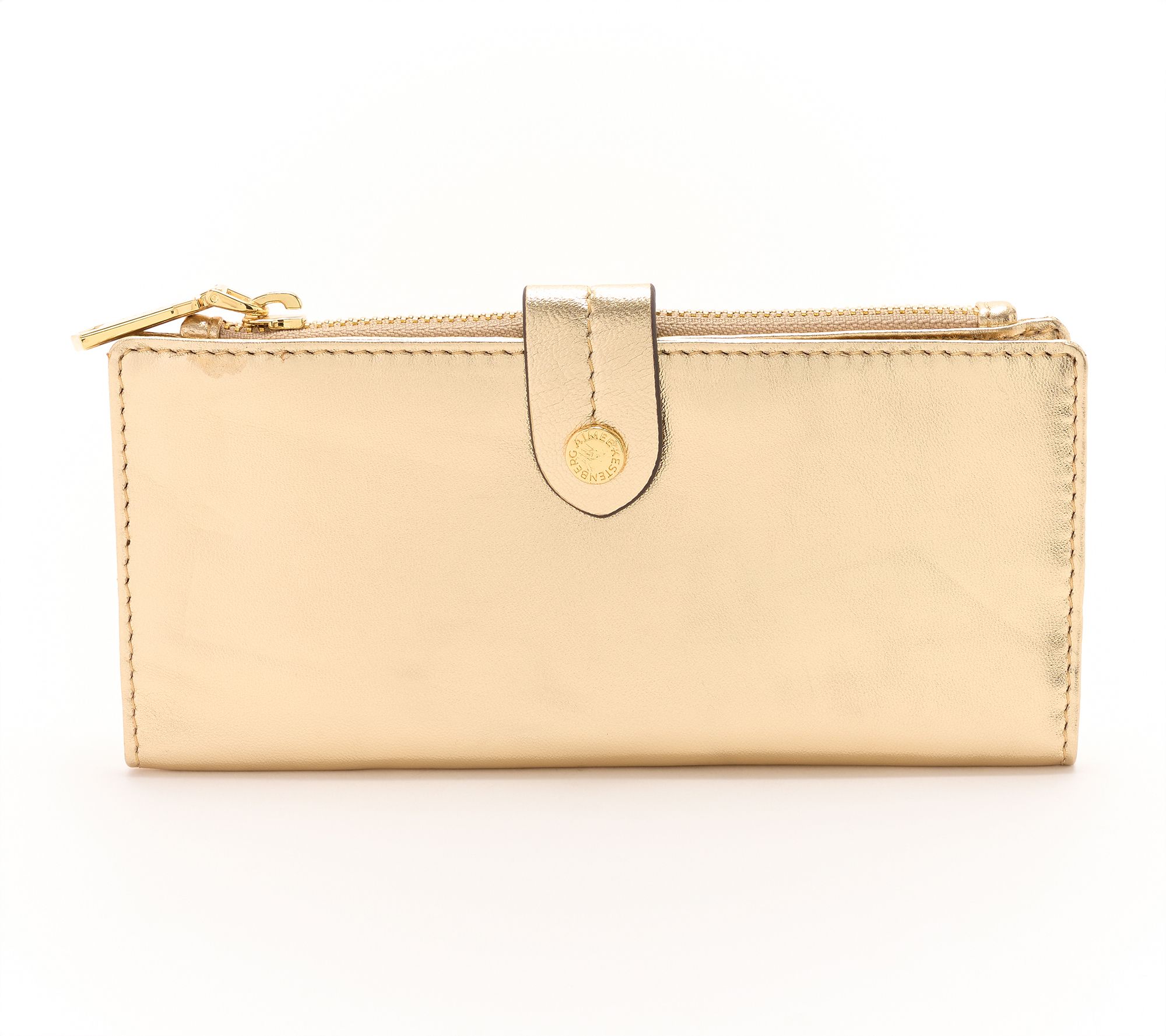"As Is" Aimee Kestenberg Power Fold Leather BiFold Wallet