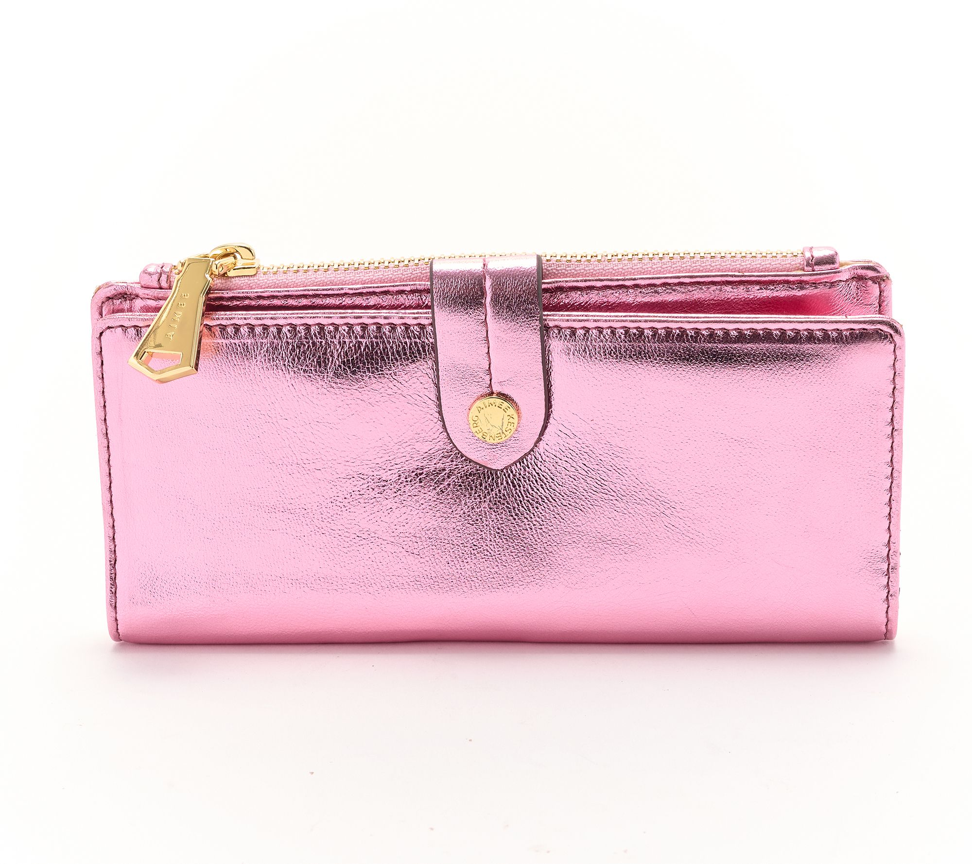 "As Is" Aimee Kestenberg Power Fold Leather BiFold Wallet