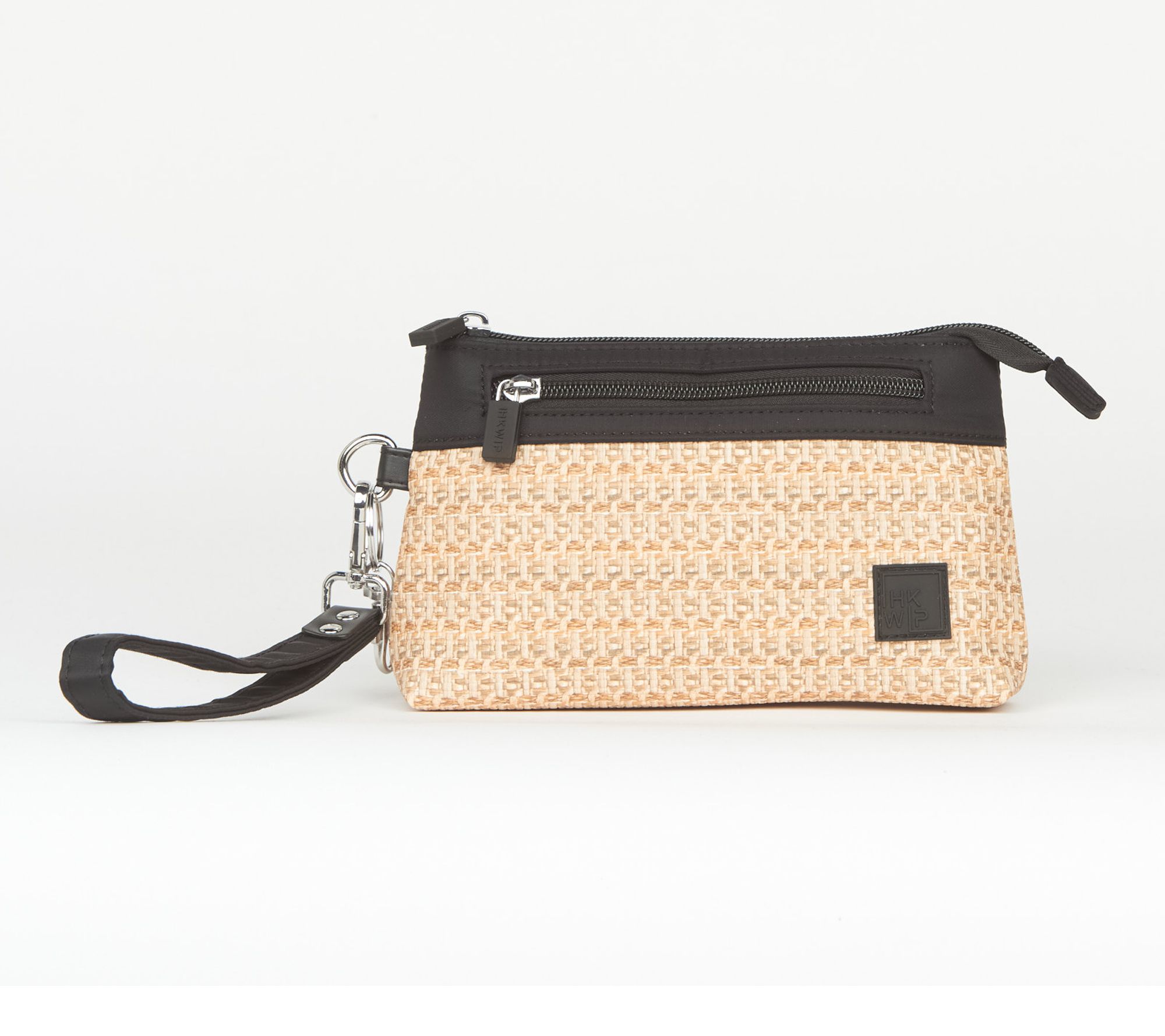 IHKWIP Raffia RFID Pouch with Wristlet