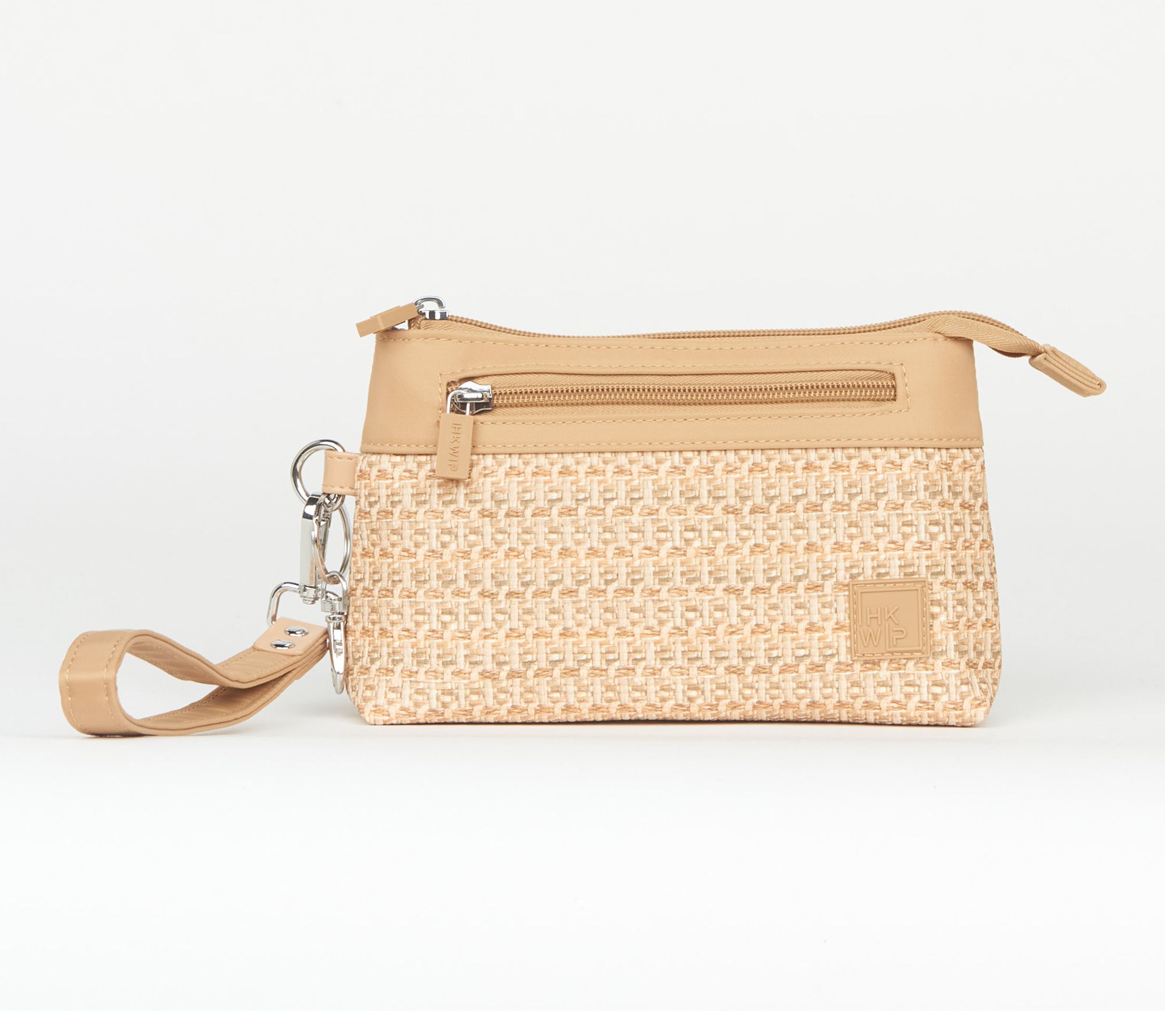 IHKWIP Raffia RFID Pouch with Wristlet