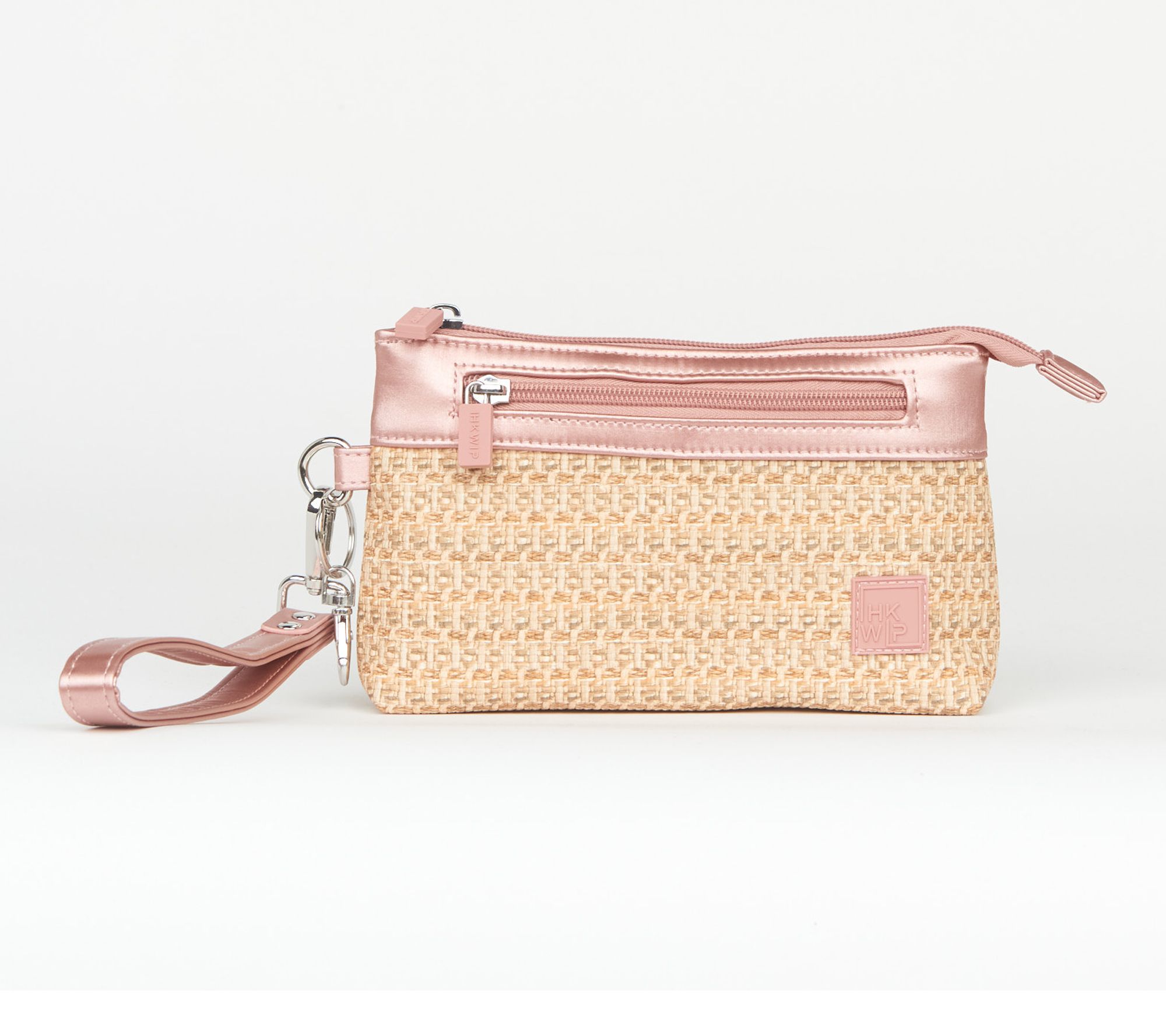 IHKWIP Raffia RFID Pouch with Wristlet