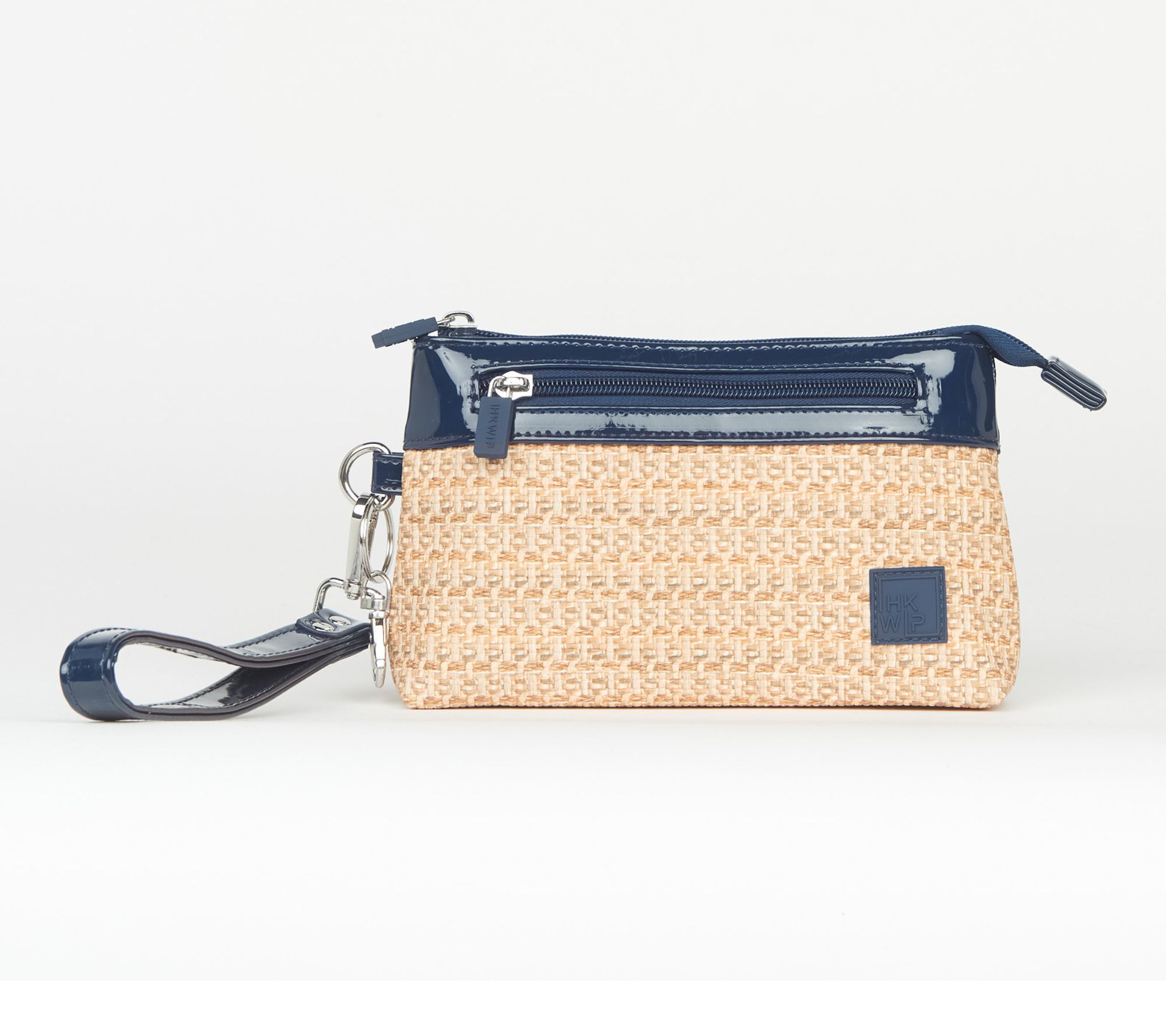 IHKWIP Raffia RFID Pouch with Wristlet