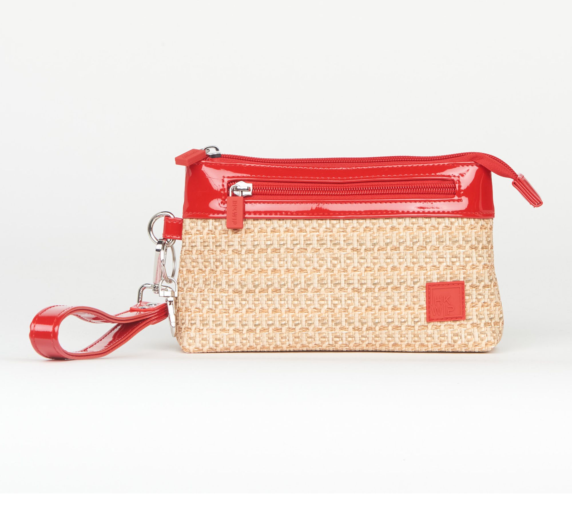 IHKWIP Raffia RFID Pouch with Wristlet