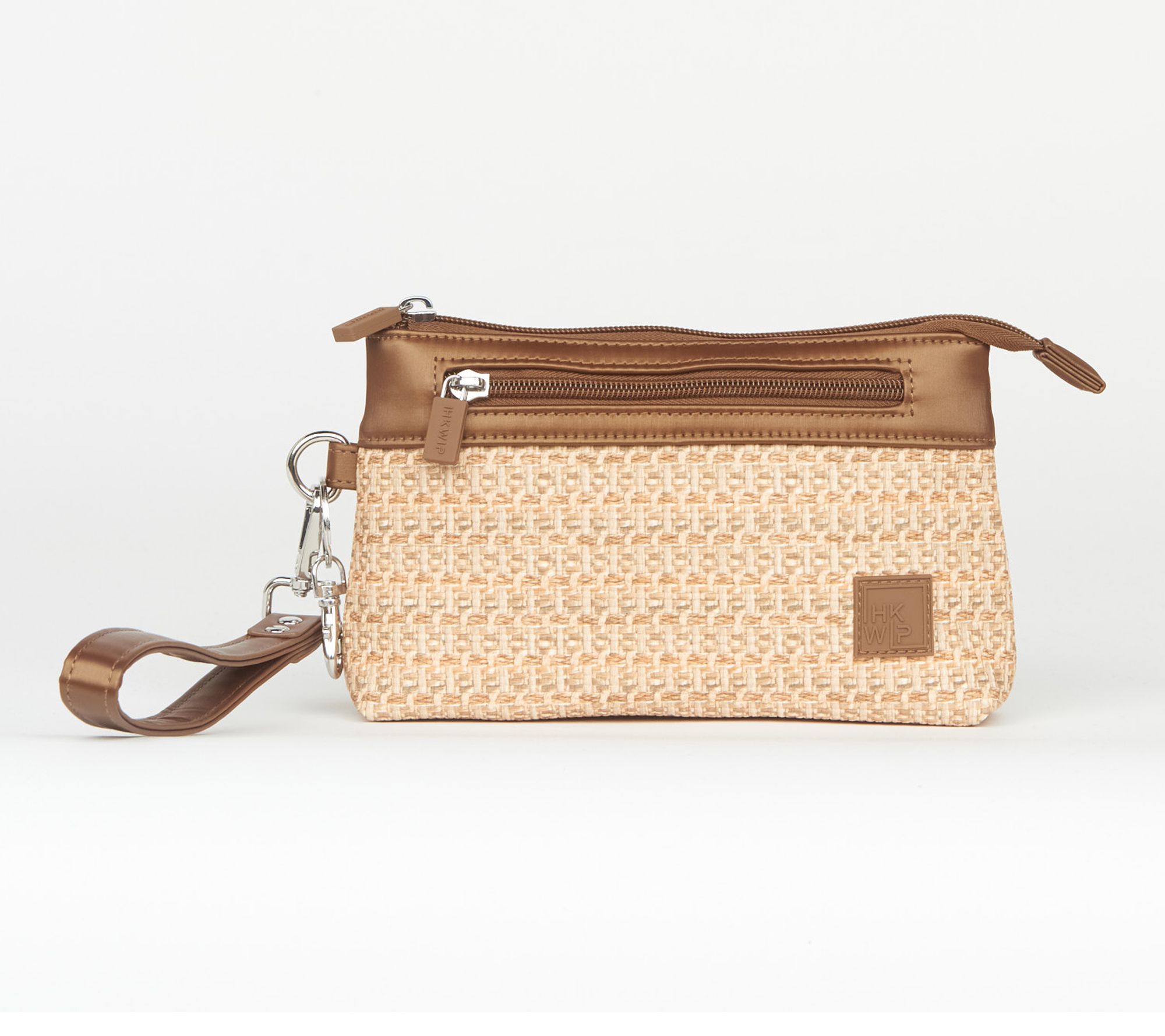 IHKWIP Raffia RFID Pouch with Wristlet