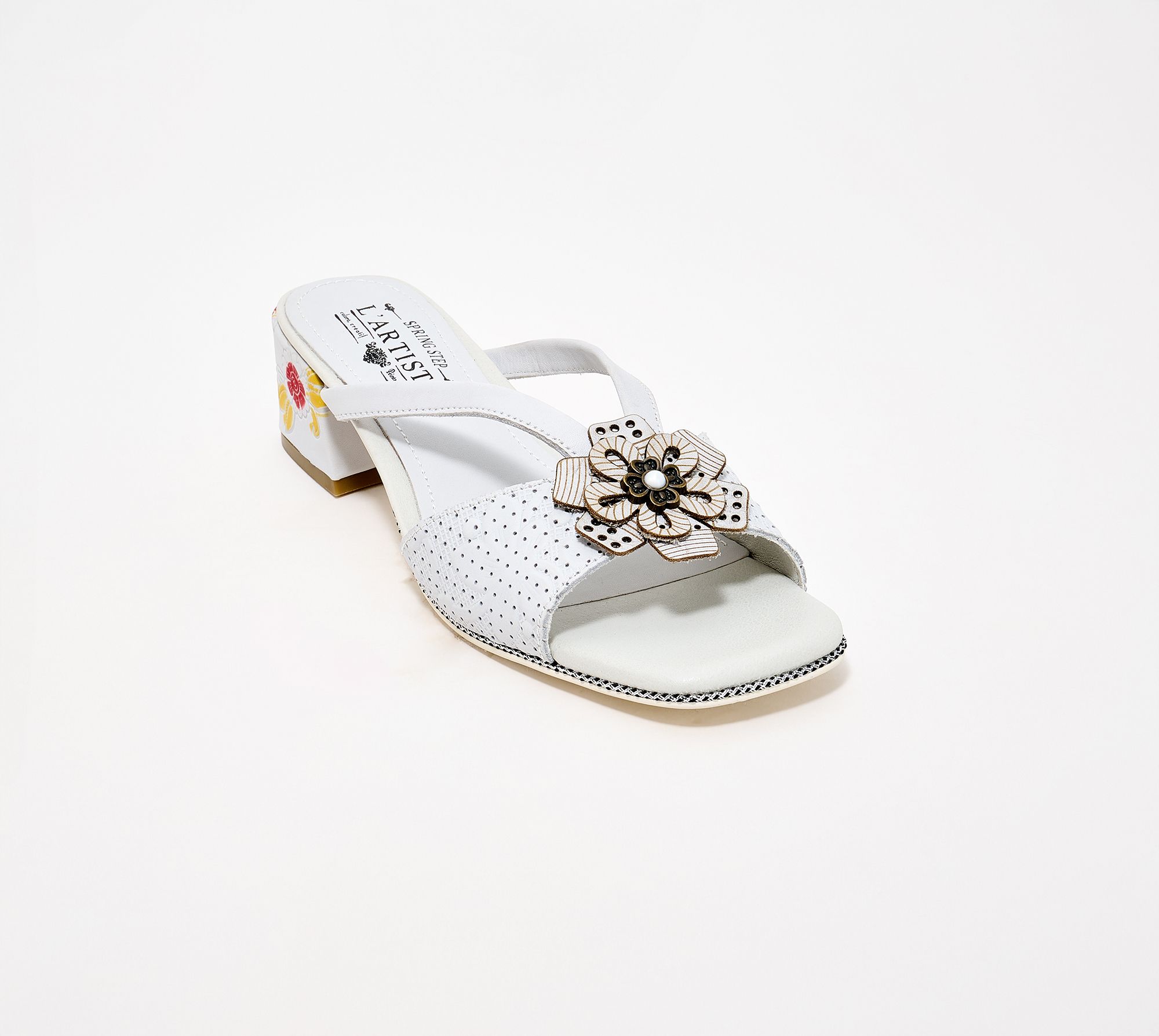 L'Artiste by Spring Step Leather Heeled Sandals - Europa