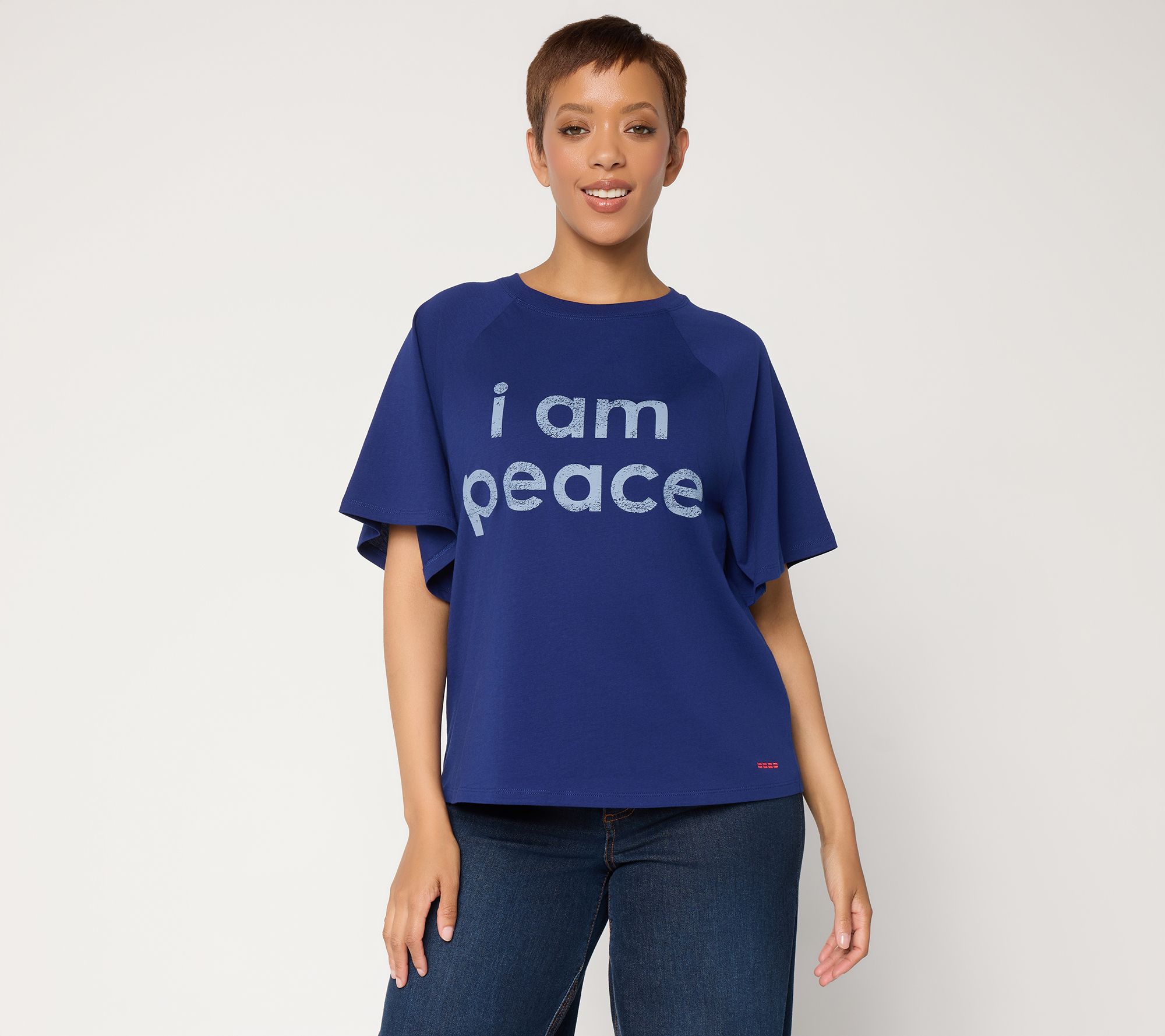 Peace Love World 100% Cotton Graphic Tee