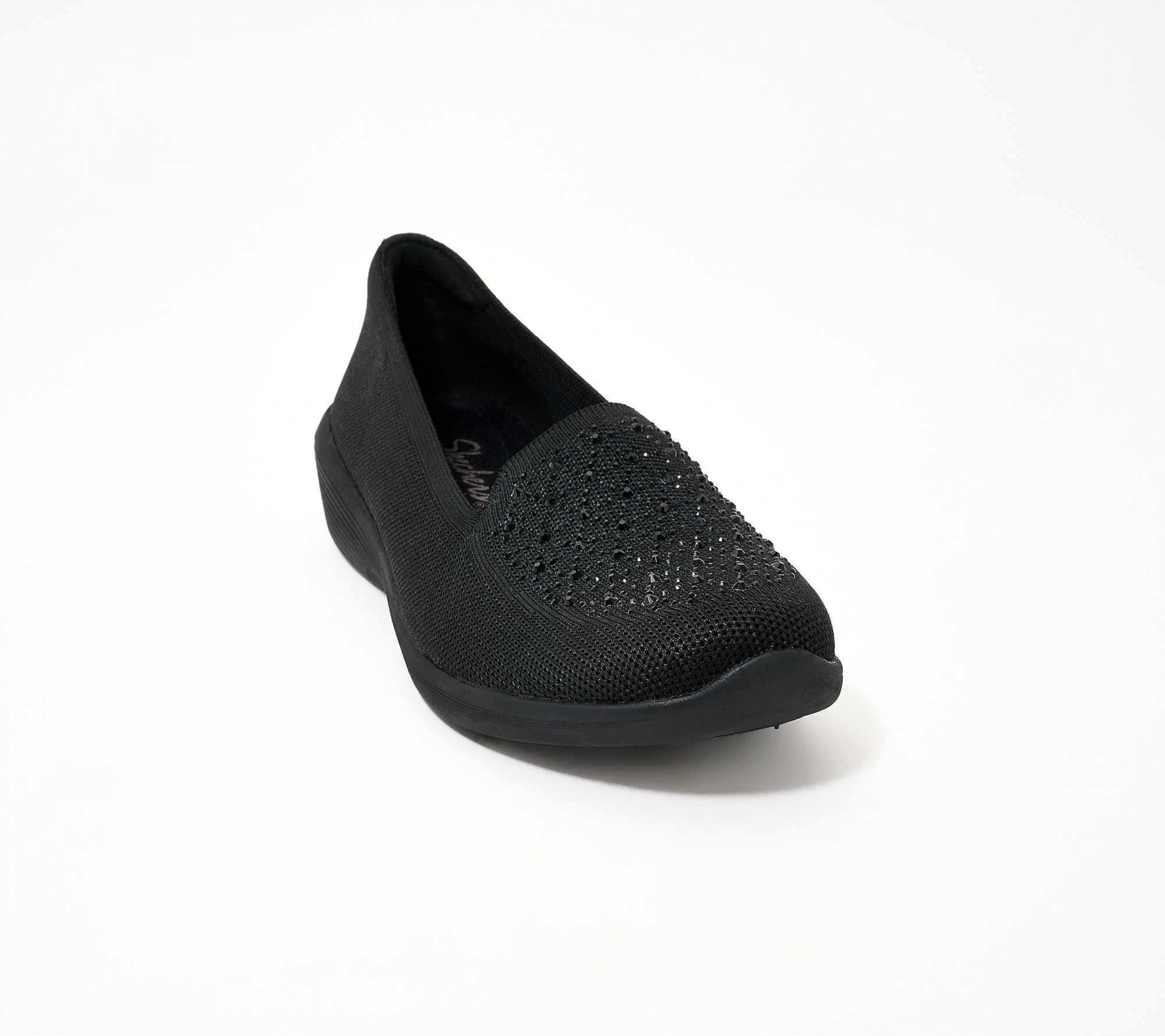 Skechers Textured Sparkle Knit Loafers - Moonlit Ray