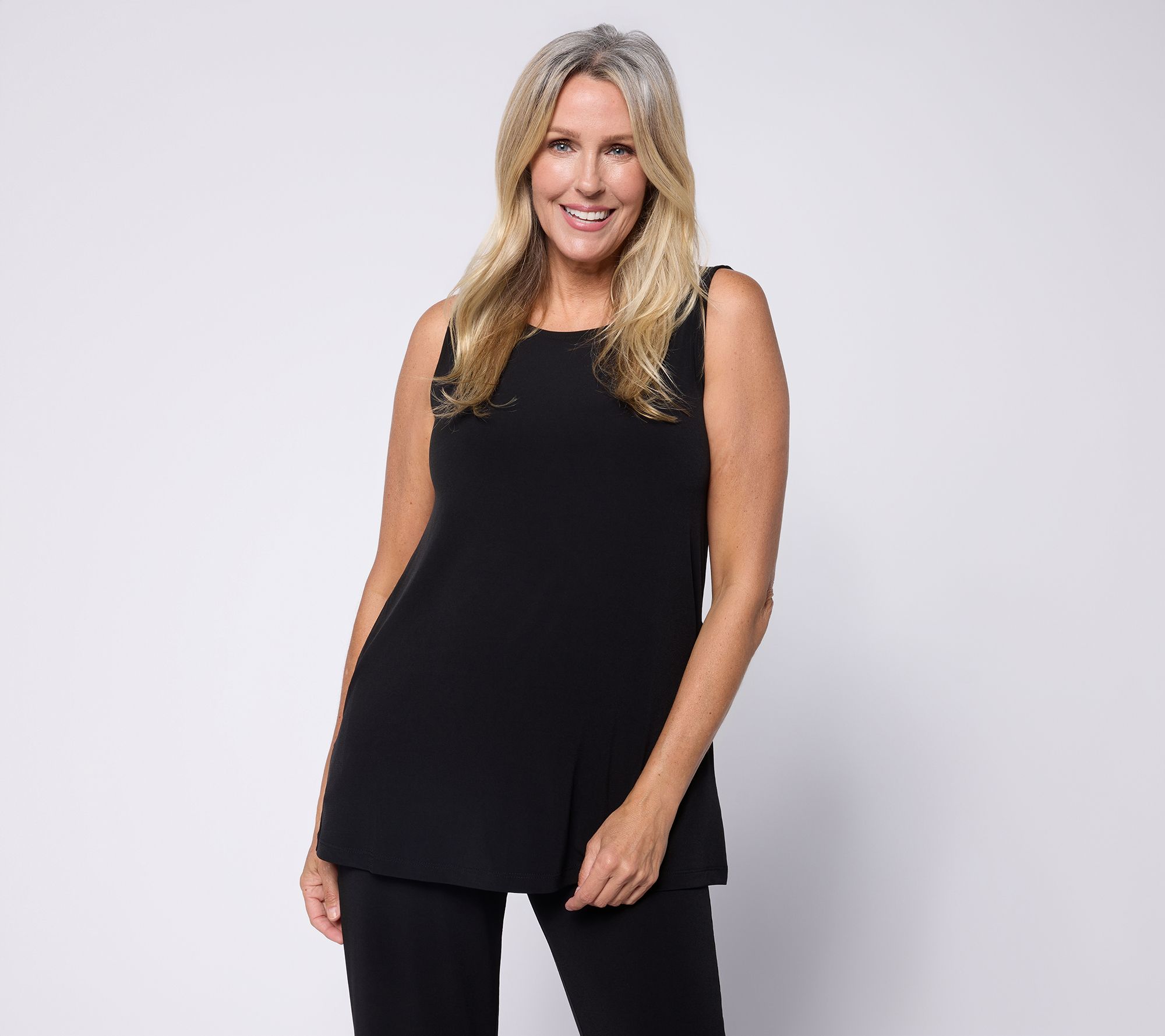 "As Is" Susan Graver Essentials Petite Knit Bateau Tunic