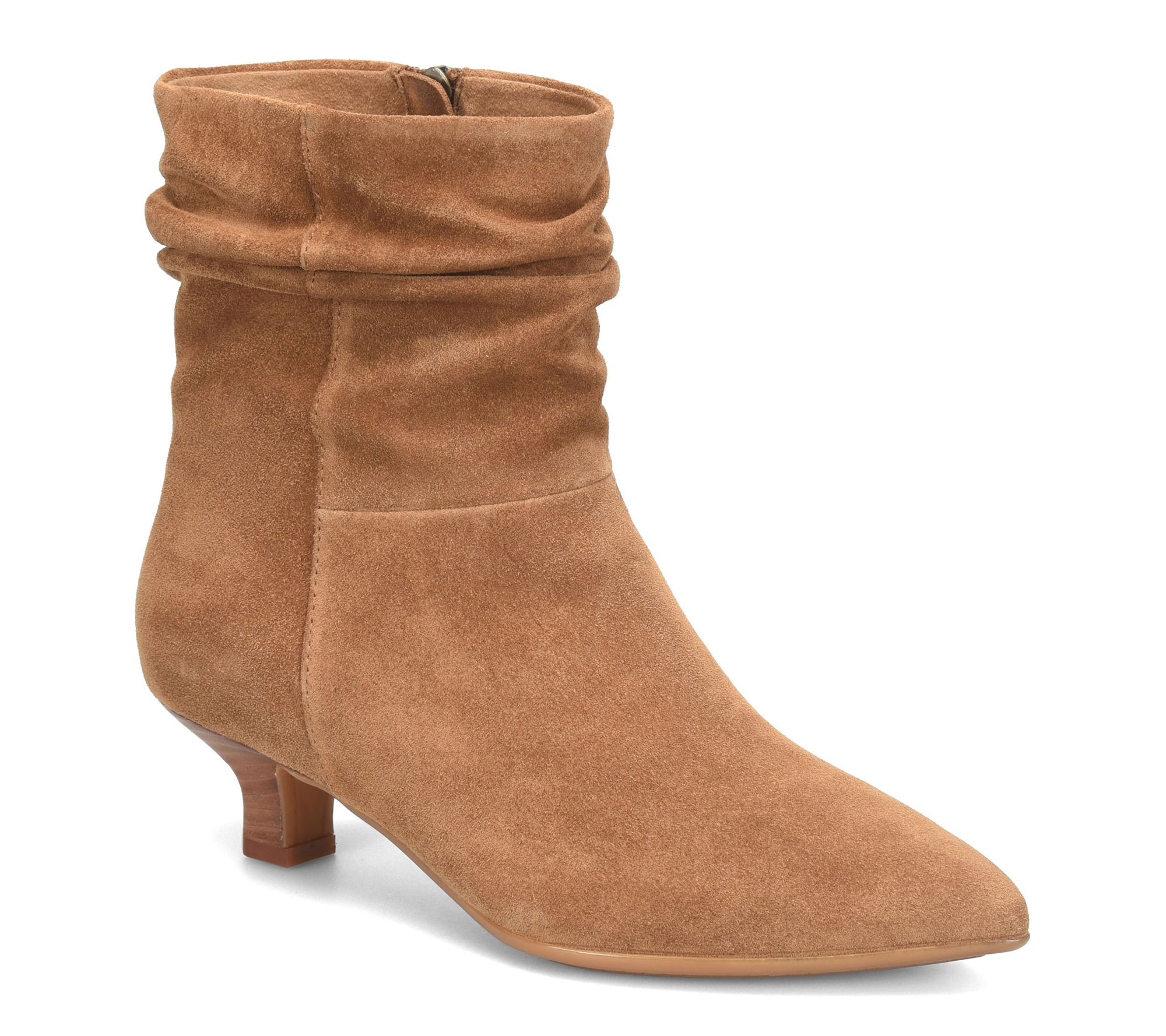Sofft Slouchy Suede Kitten Heel Boot - Suzan