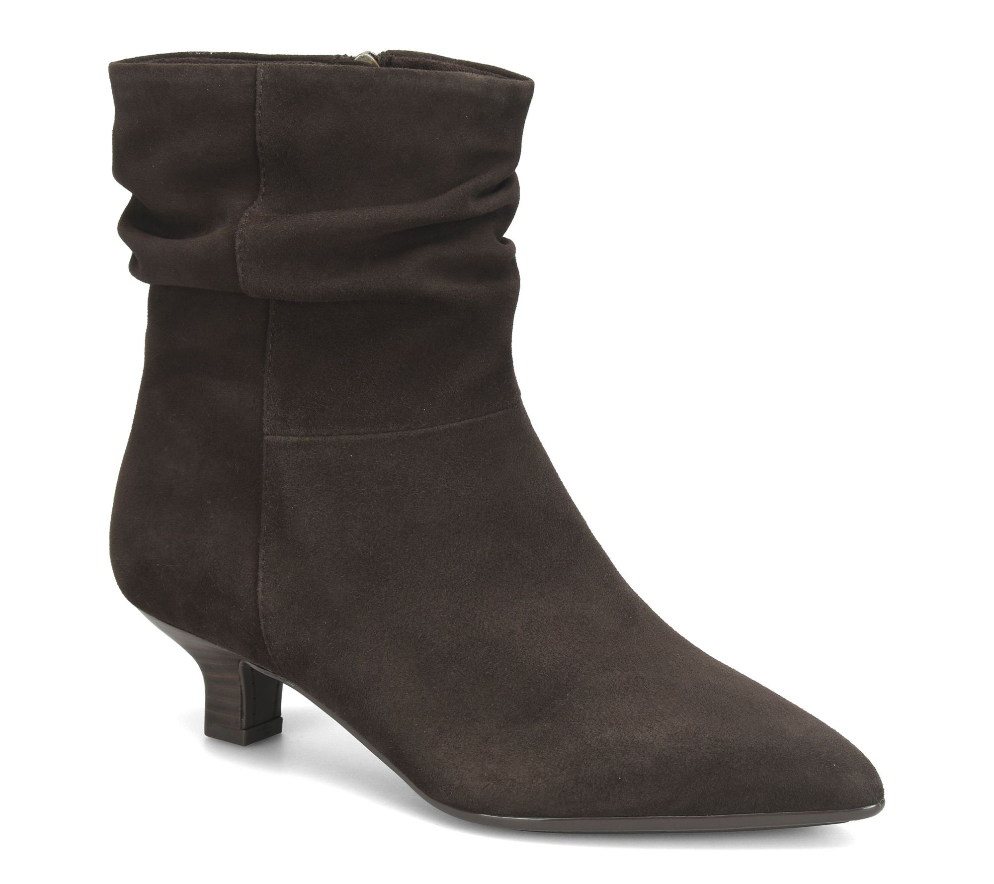 Sofft Slouchy Suede Kitten Heel Boot - Suzan