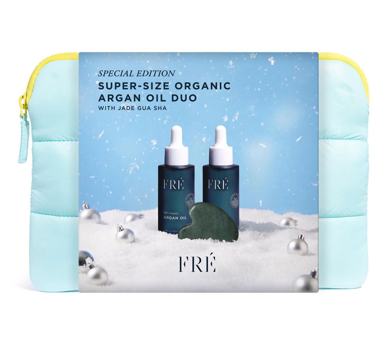 FRE Super-Size 100% Organic Argan Oil 1.69oz Holiday Duo