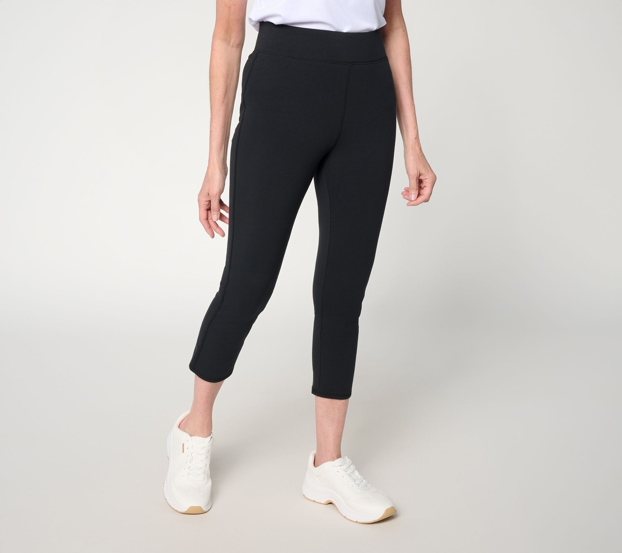 "As Is" Denim & Co. Active Reg Duo Stretch Crop Pants