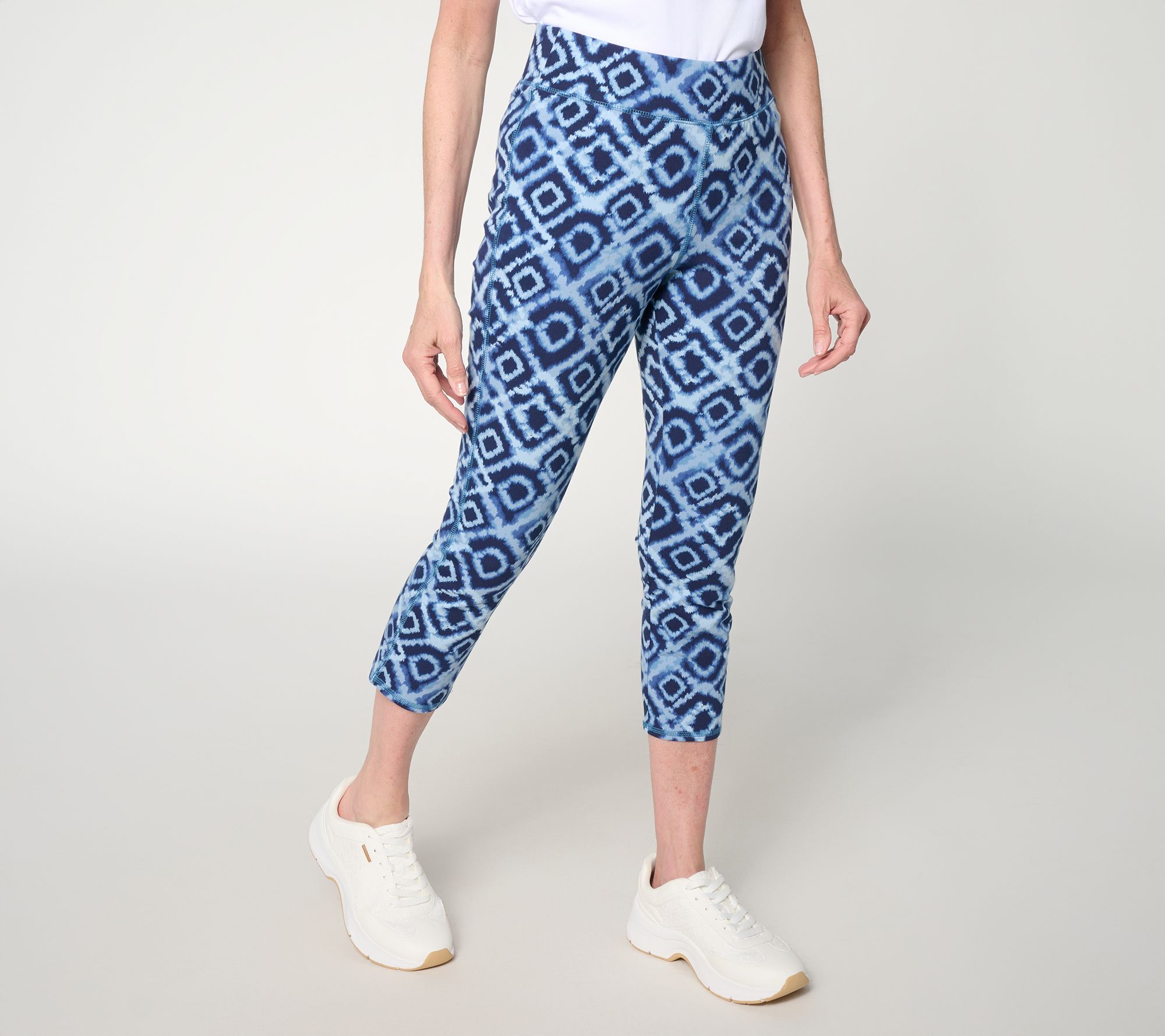 "As Is" Denim & Co. Active Reg Duo Stretch Crop Pants