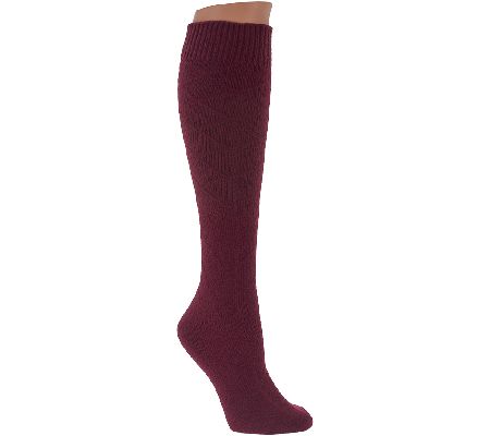 Cuddl Duds Plushfill Knee High Heavyweight Socks Set of 2 - QVC.com