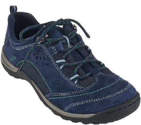 Earth Origins Suede Water Resistant Sneakers Kamryn QVC