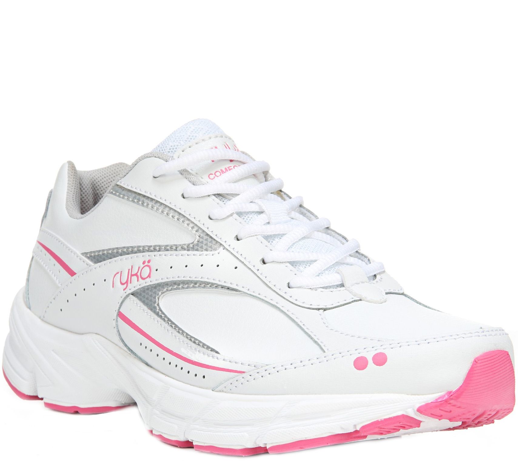 Ryka Lace-up Walking Sneakers - Comfort Walk - QVC.com