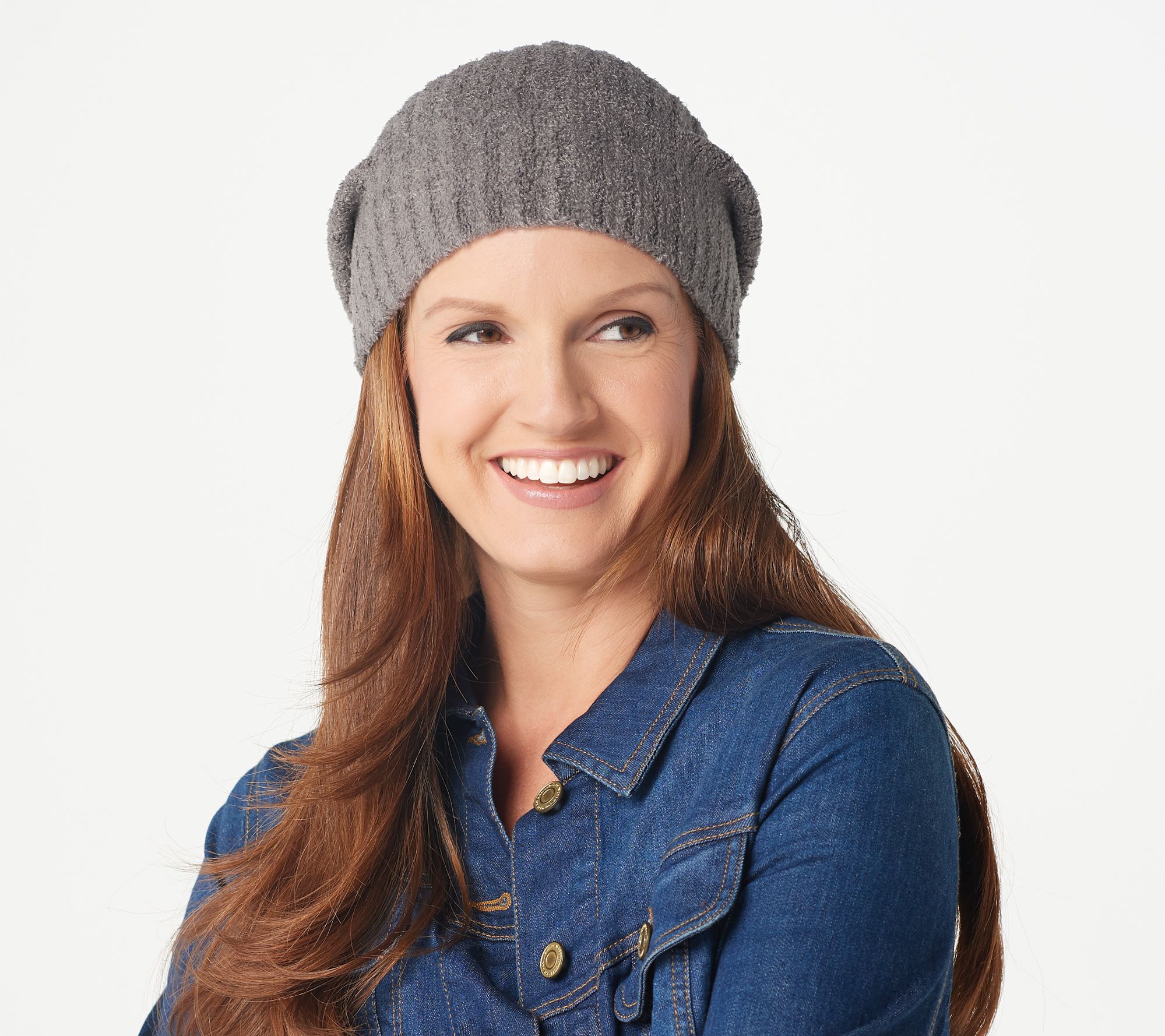 Barefoot Dreams CozyChic Lite Ribbed Beanie - QVC.com