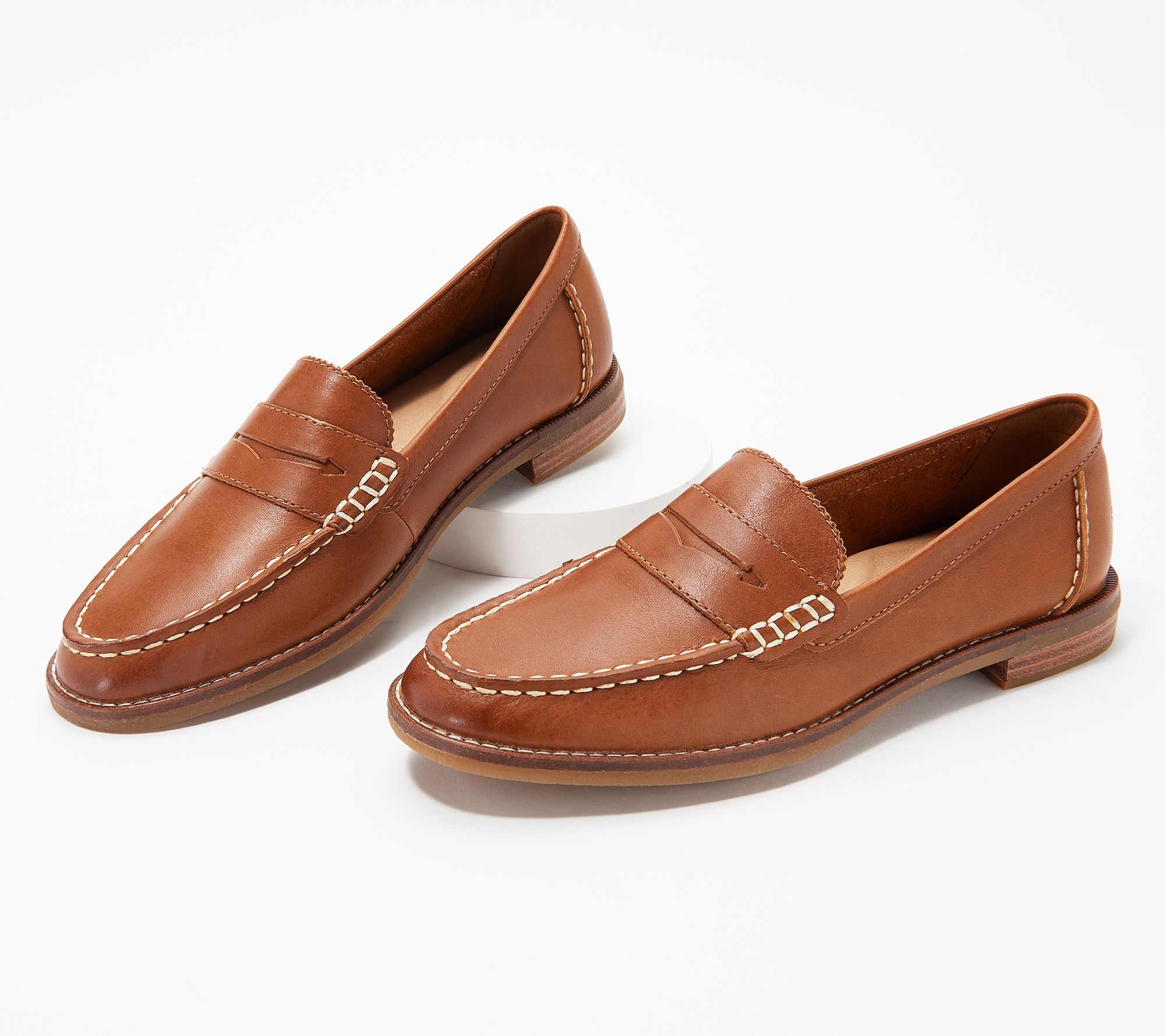 LV. textured penny loafers