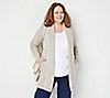 Aran Craft Merino Wool Open Front Cardigan with Pockets, 3 of 7