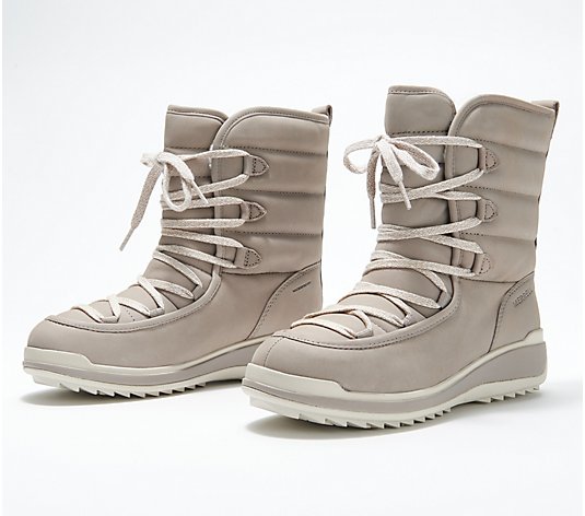 Merrell Waterproof Leather Mid Snow Boots - Snowcreek