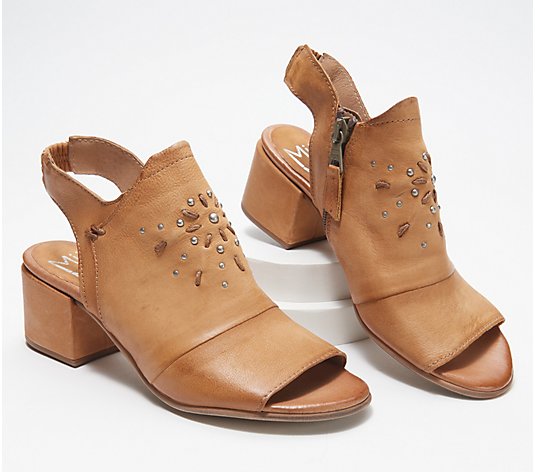 Miz Mooz Leather Heeled Sandals - Berkeley