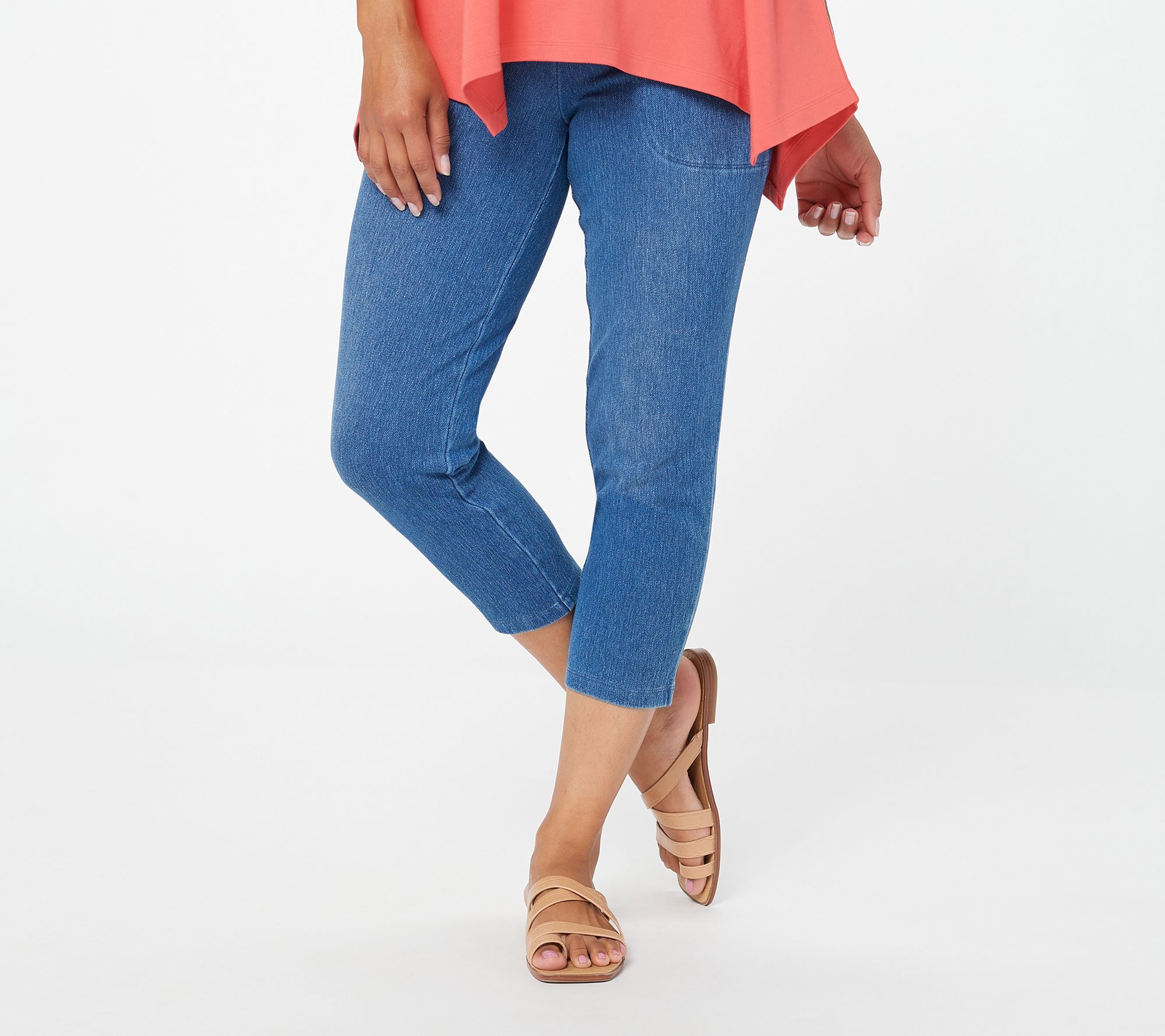 (QVC) Women with Control Regular Prime Stretch Denim Crop Pants ...