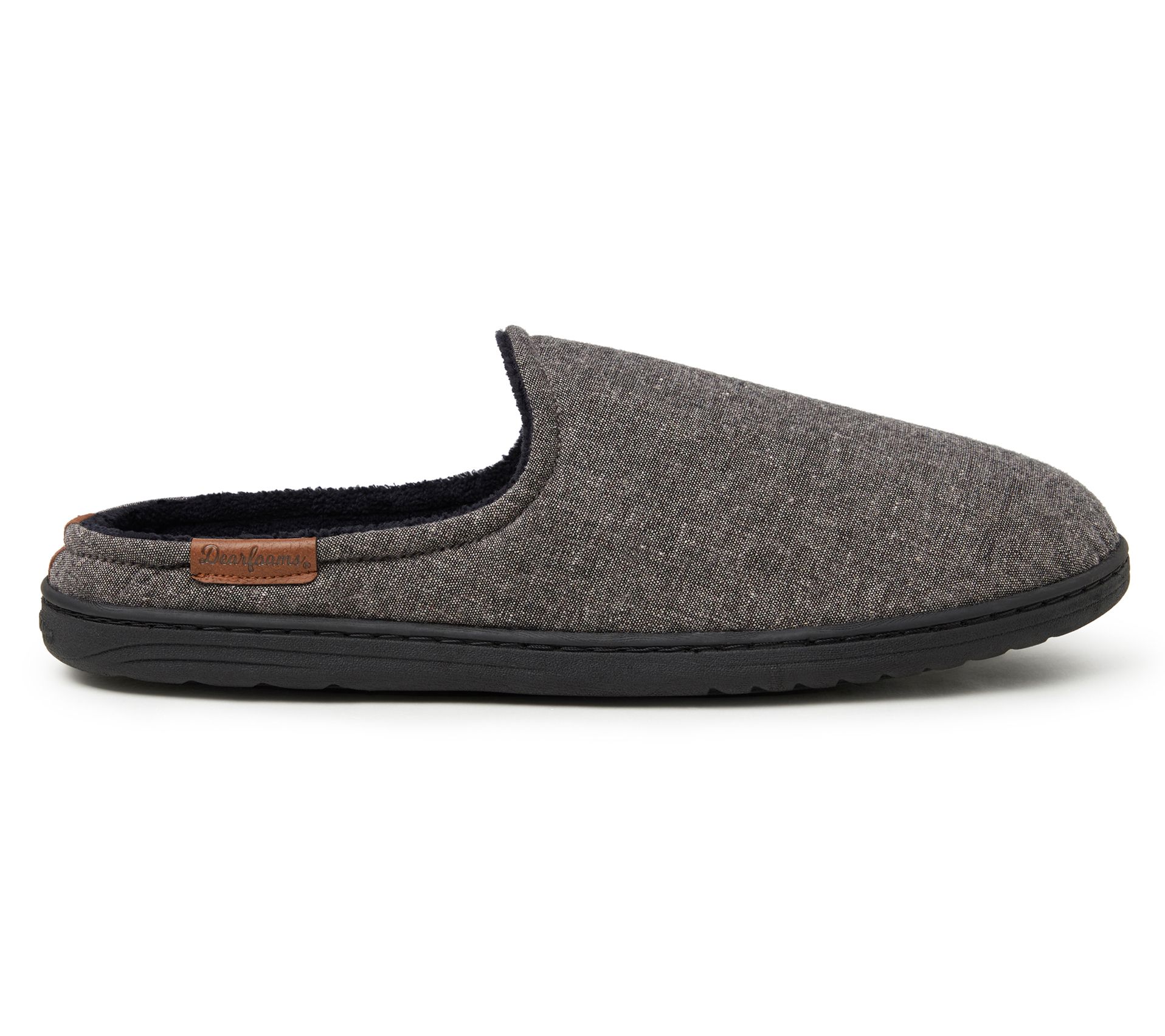Dearfoams Men's Liden Woven Mule Slippers