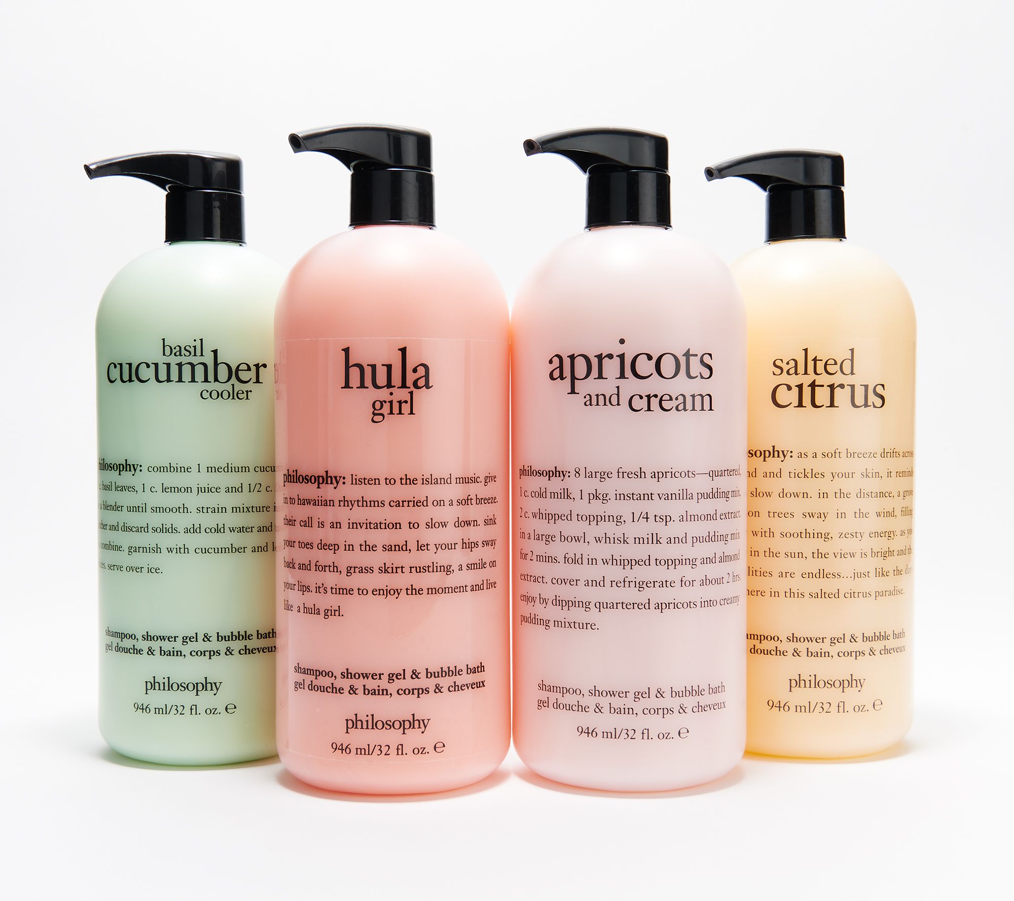 philosophy joyful bubbles 32oz supersize shower gel collection