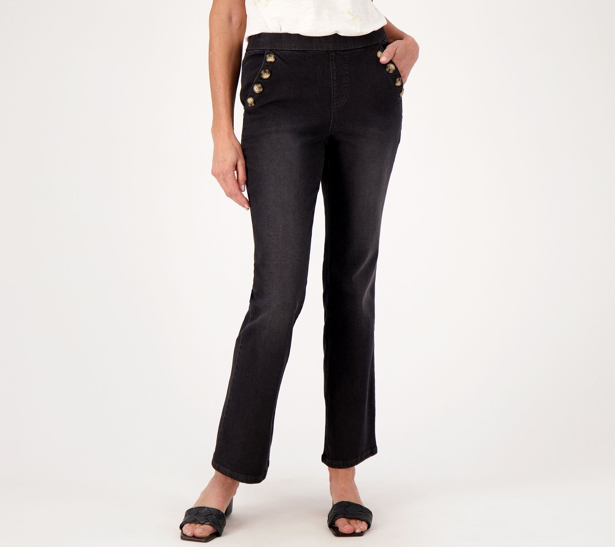 Belle by Kim Gravel Petite TripleLuxe Denim Jeans