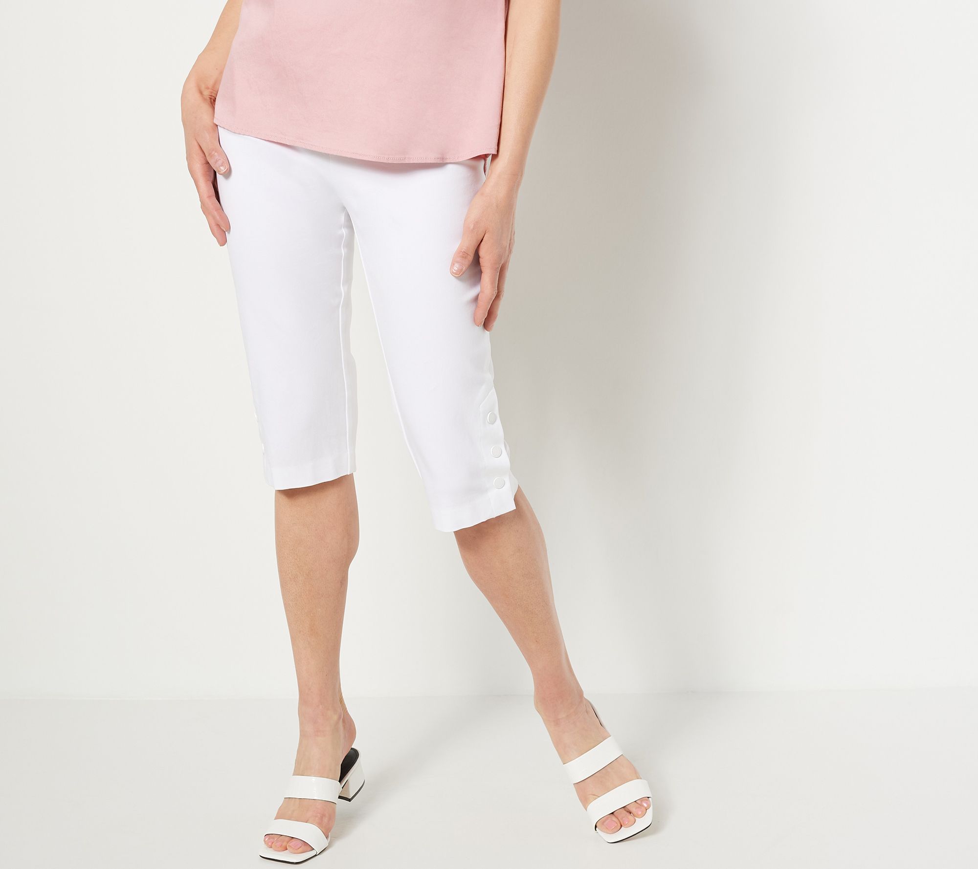 "As Is" Isaac Mizrahi Live! Tall 24/7 Stretch Slim Pedal Pusher