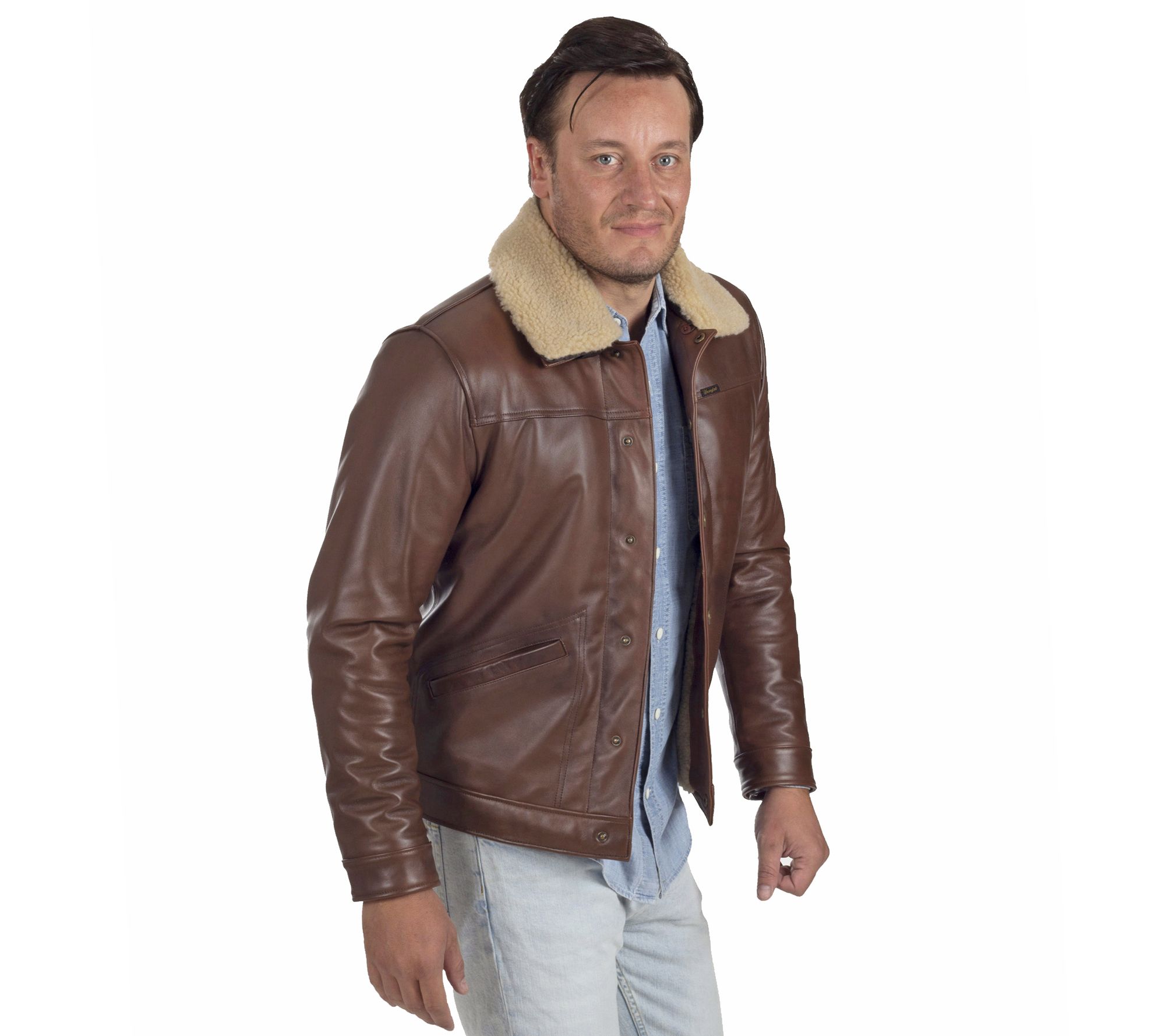 Wrangler Men's Sherpa Jacket in Lamb