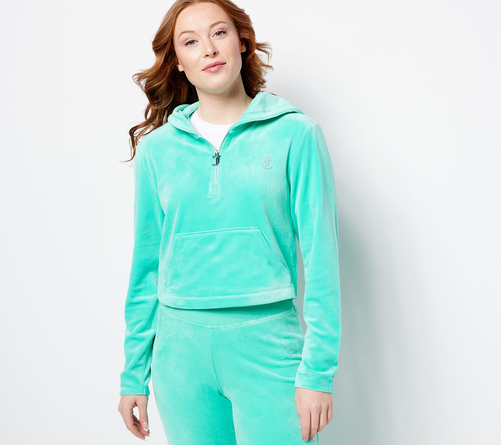 "As Is" Juicy Couture Luxe Velour Pullover Hoodie