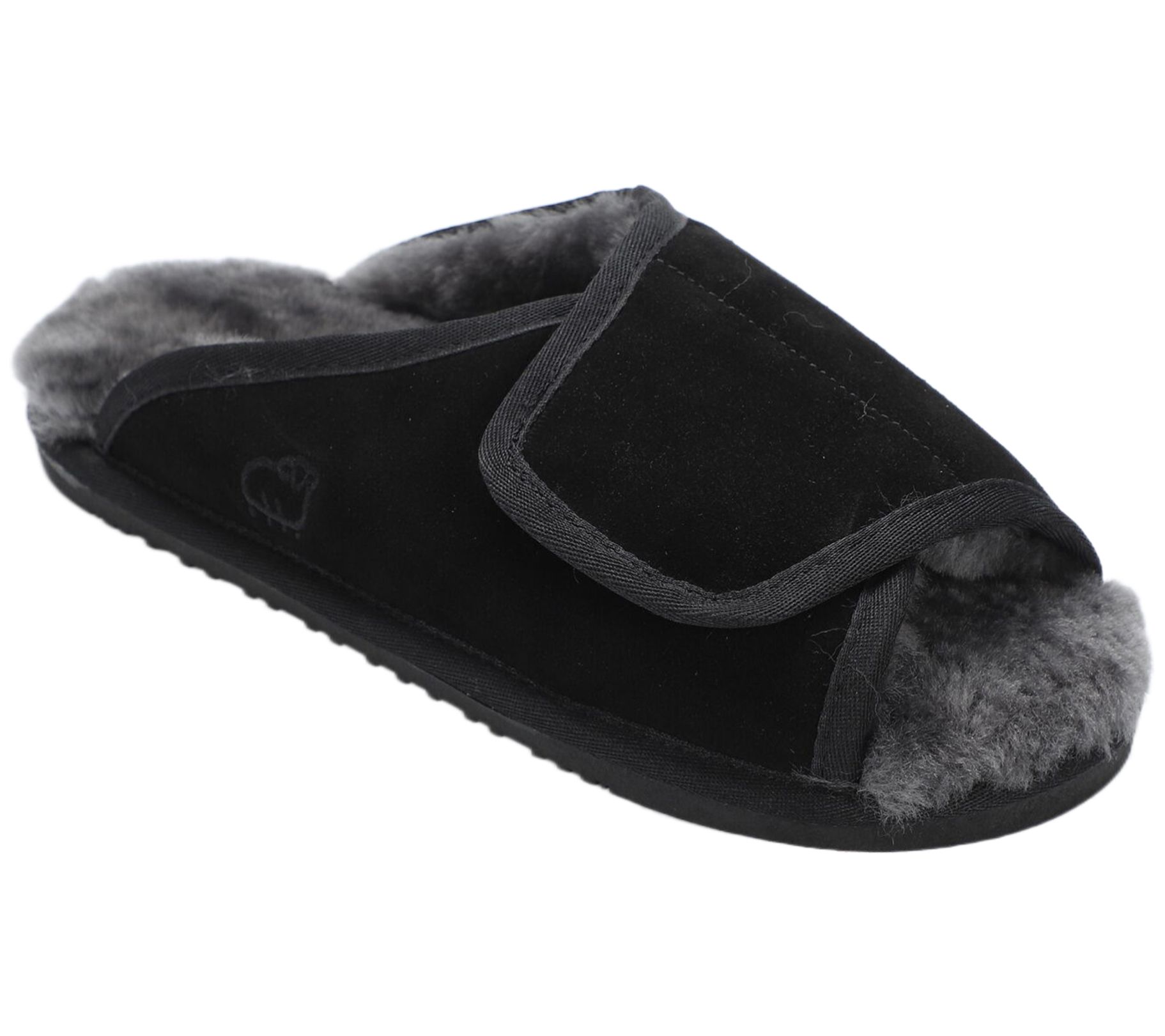 Lamo Men's Suede Adjustable Slippers - Slide Wrap