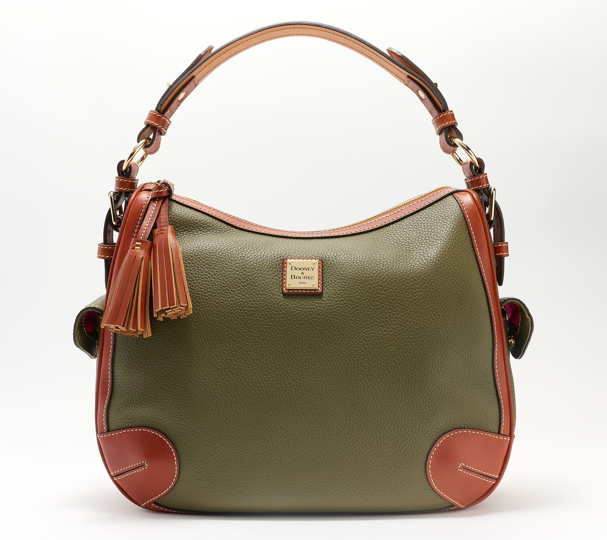 As Is Dooney & Bourke Florentine Leather Side Pocket Hobo 