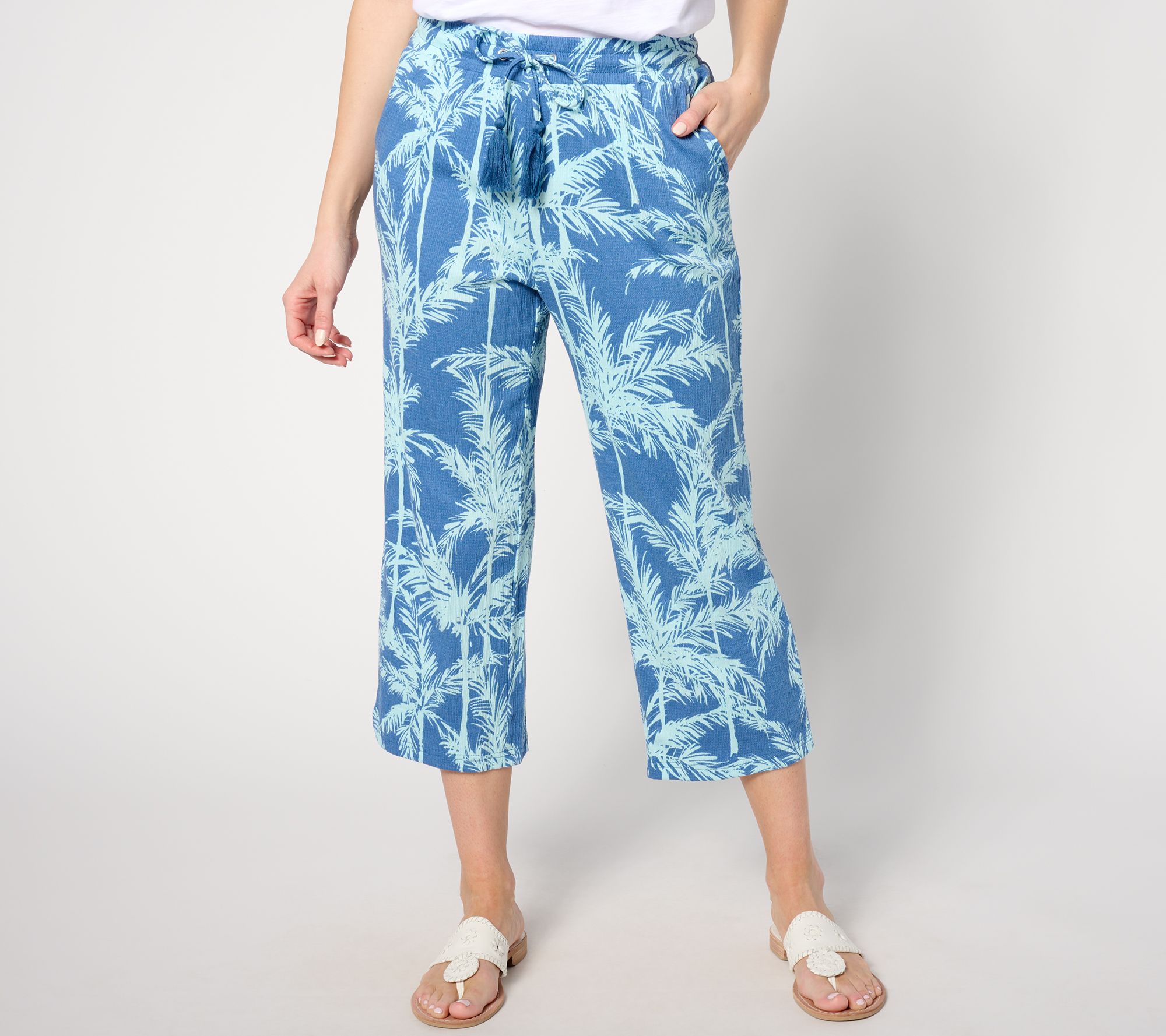 Belle by Kim Gravel_Pet Packabelle Paradise Palm Cropped Pant