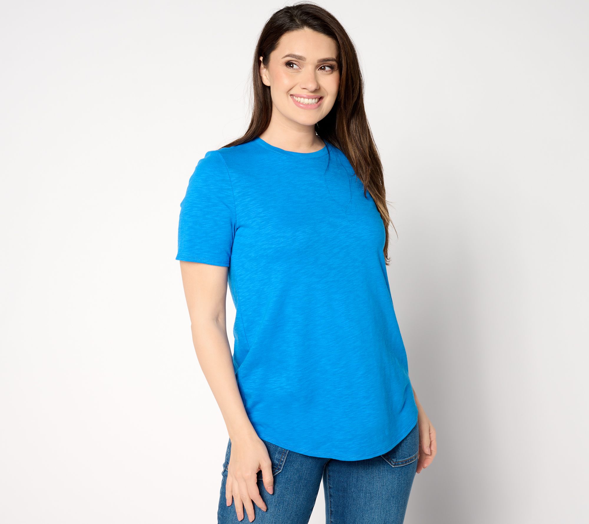 Susan Graver Weekend Essentials Textured Cotton Top