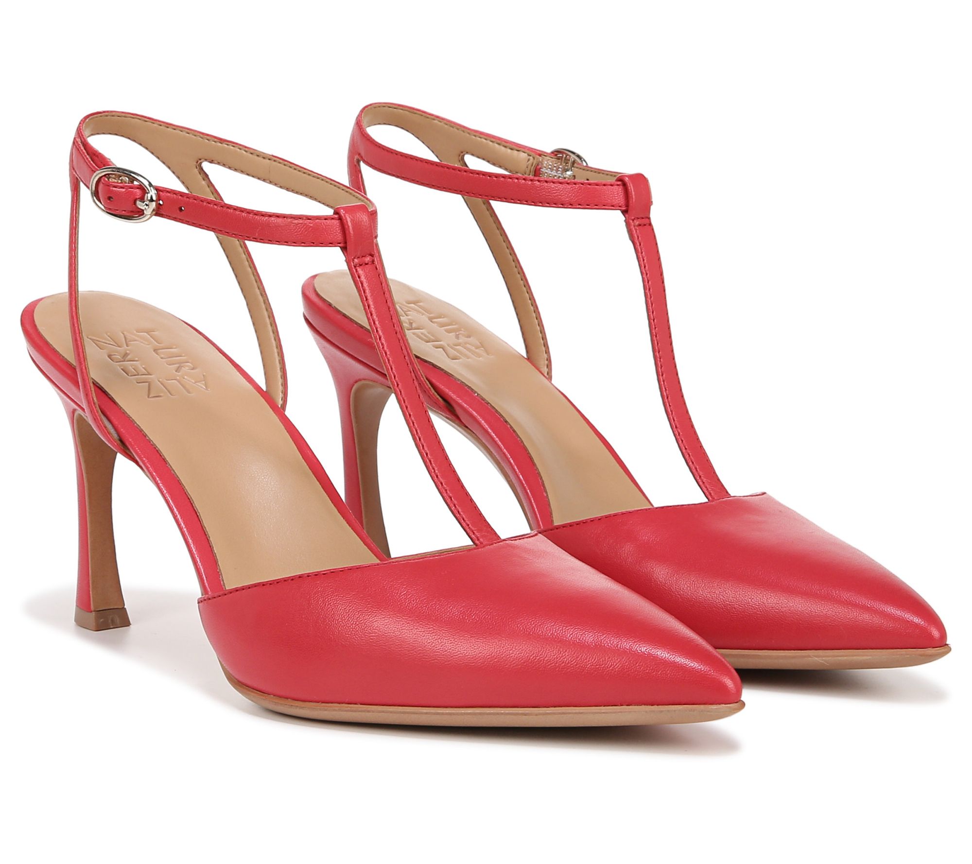 Naturalizer Ankle Strap Pointed Toe Pumps - Ast id - QVC.com