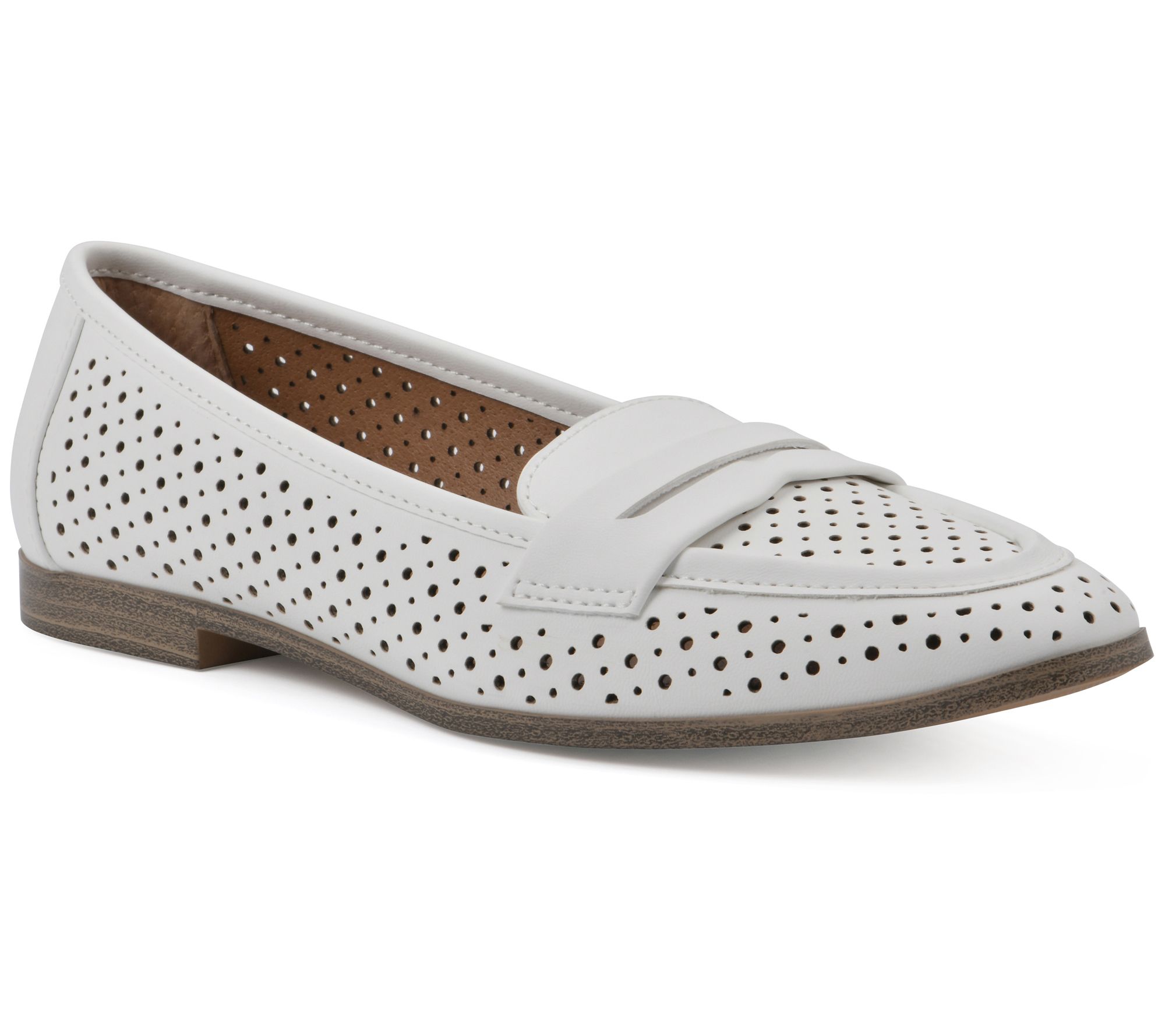 White Mountain Pointed Toe Loafer - Noblest - QVC.com