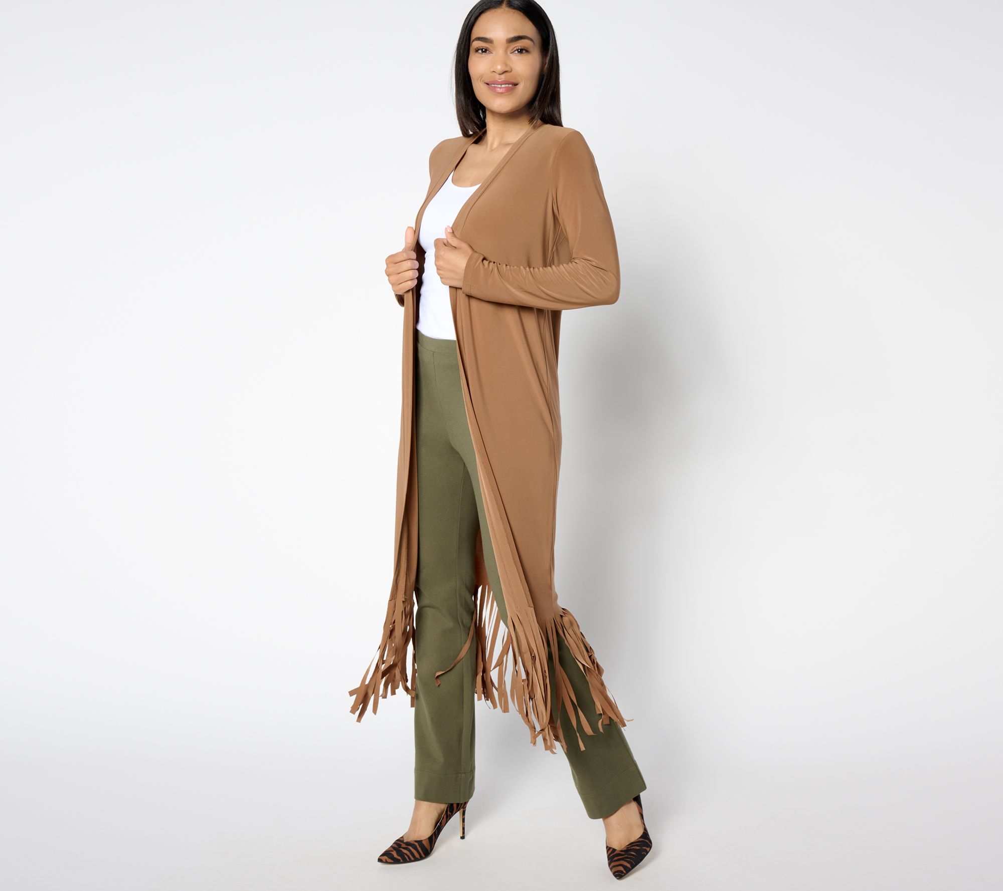 Attitudes by Renee Petite Como Jersey Fringe