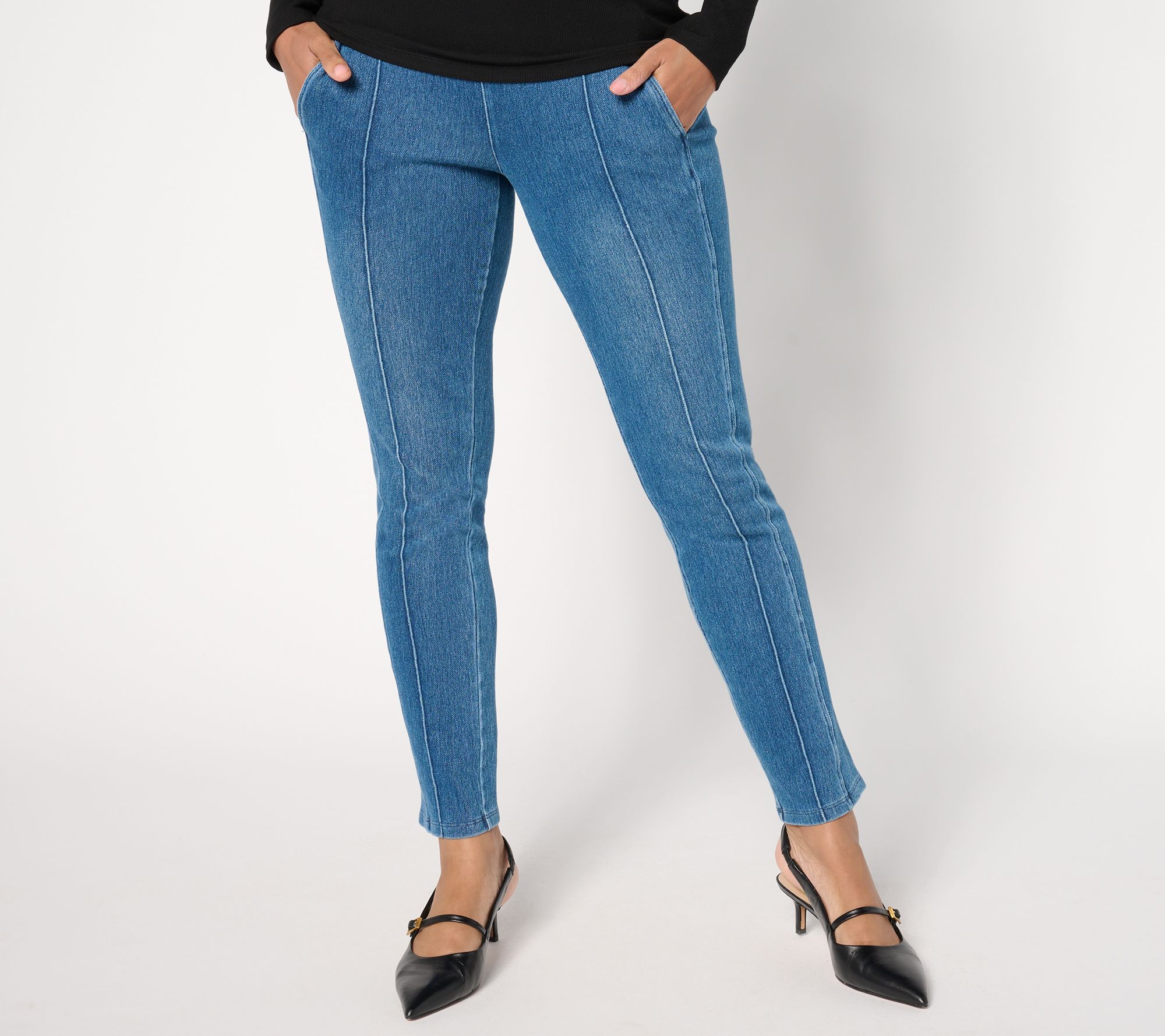 Women fashion with control jeans